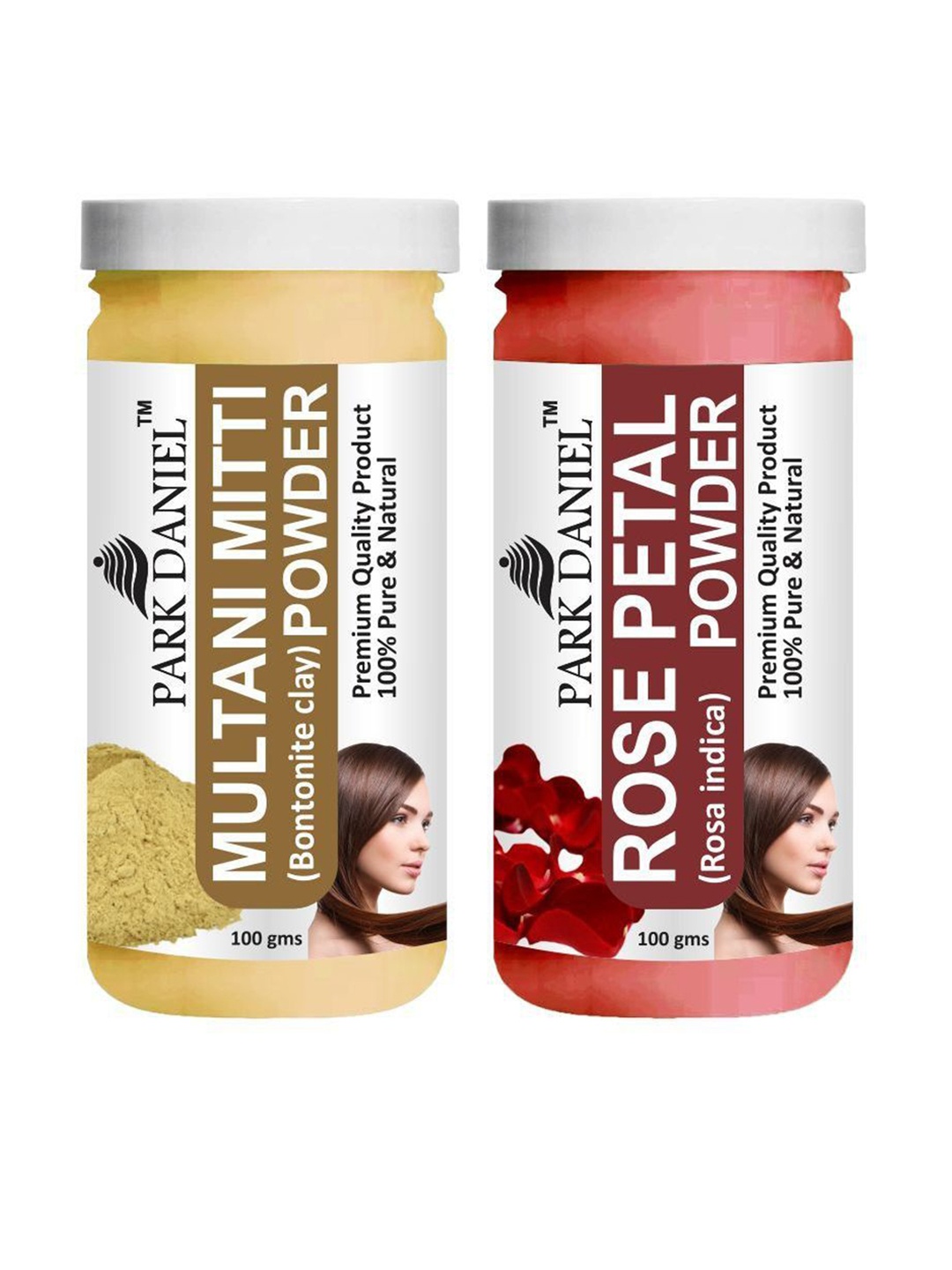 Park Daniel Set Of 2 Multani Powder & Rose Powder Face & hair Pack - 100 g Each, Transparent
Park Daniel Set Of 2 Multani Powder & Rose Powder Face & hair Pack - 100 g Each, Transparent