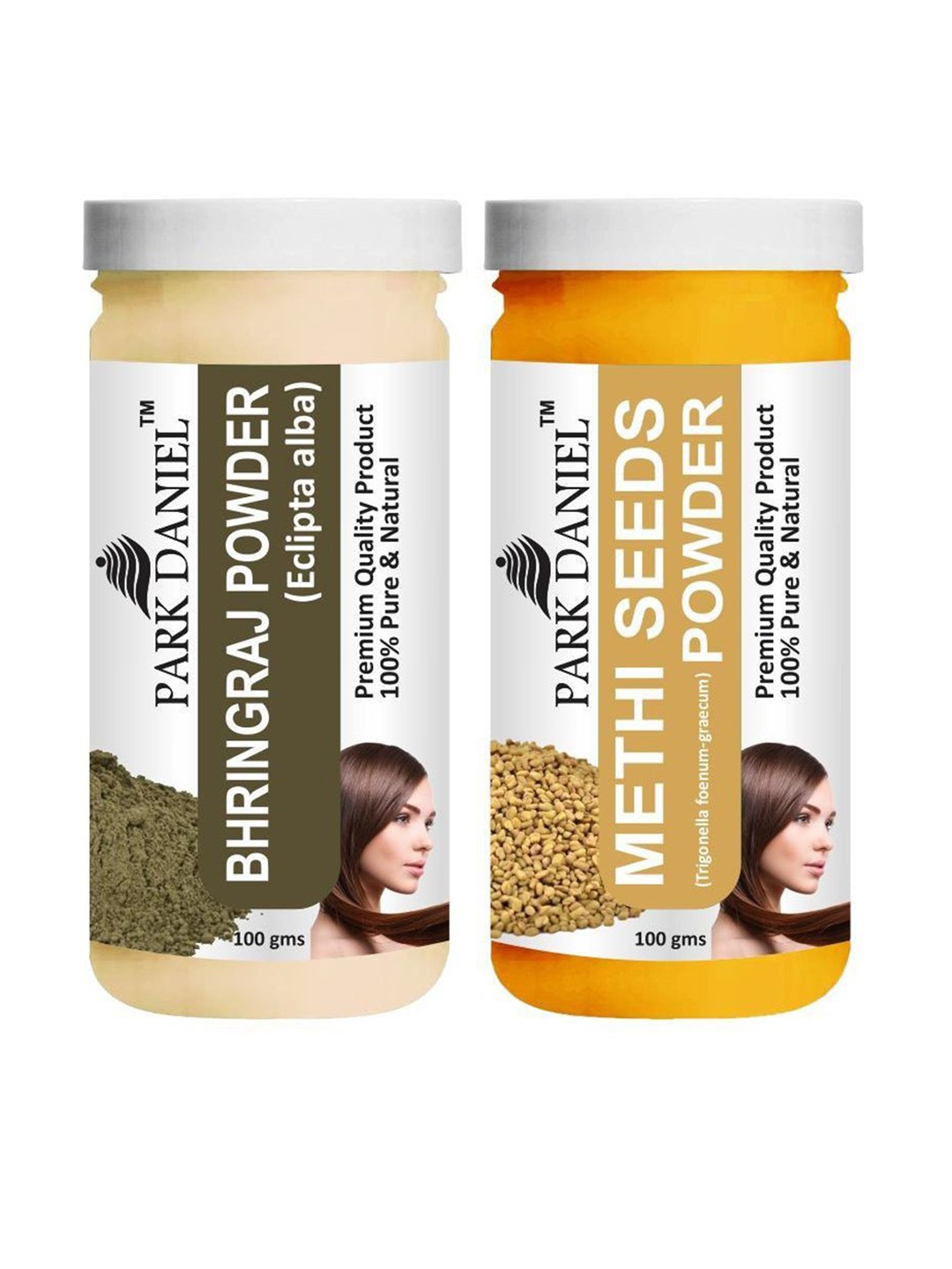 Park Daniel Set Of 2 100% Pure & Natural Bhringraj & Methi Seed Face Powder- 100 g Each, Transparent
Park Daniel Set Of 2 100% Pure & Natural Bhringraj & Methi Seed Face Powder- 100 g Each, Transparent