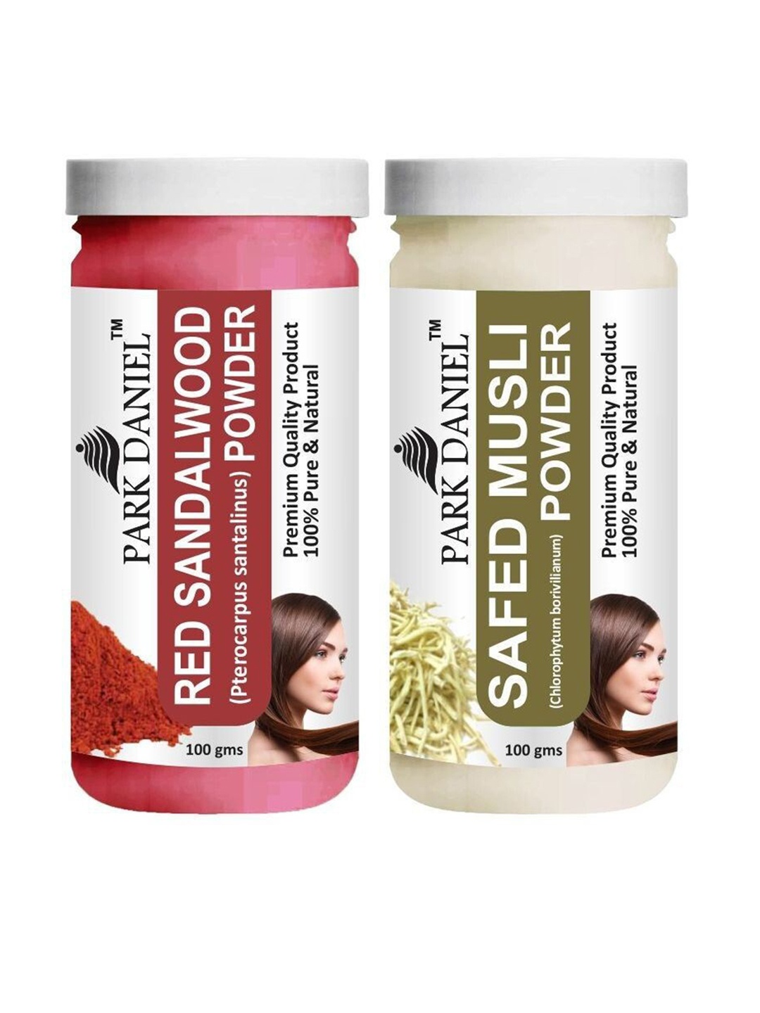 Park Daniel Set Of 2 Pure & Natural Safed Musli & Red Sandalwood Powder - 100 g Each, White
Park Daniel Set Of 2 Pure & Natural Safed Musli & Red Sandalwood Powder - 100 g Each, White
