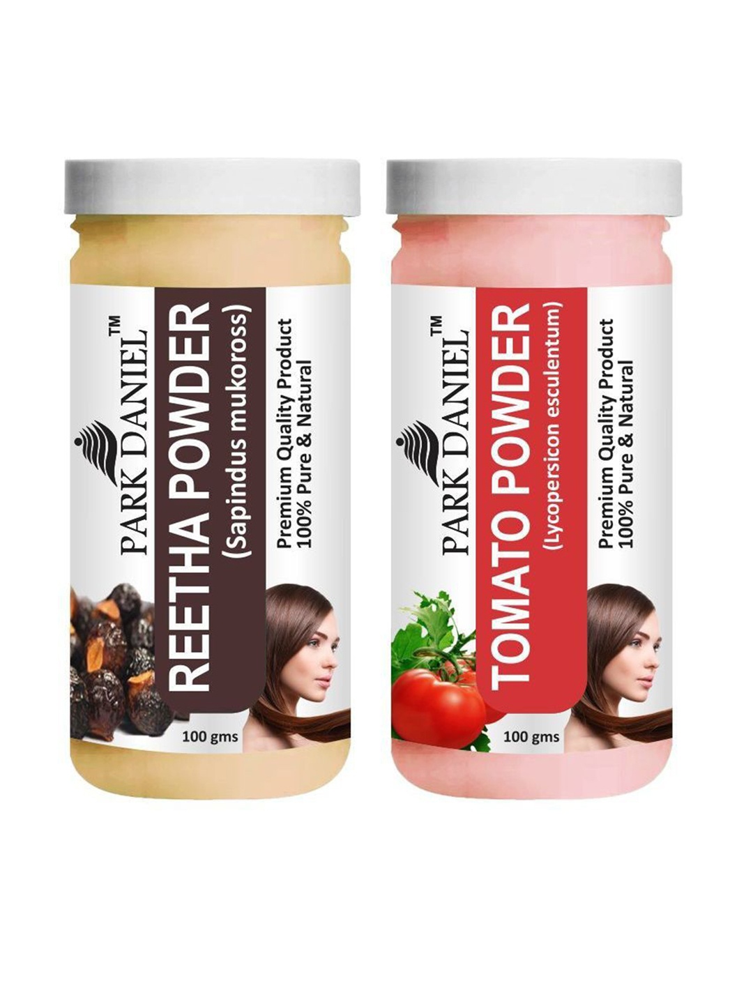Park Daniel Set Of 2 Reetha Powder & Tomato Powder Hair & Skin Mask Combo - 100 g Each, Transparent
Park Daniel Set Of 2 Reetha Powder & Tomato Powder Hair & Skin Mask Combo - 100 g Each, Transparent