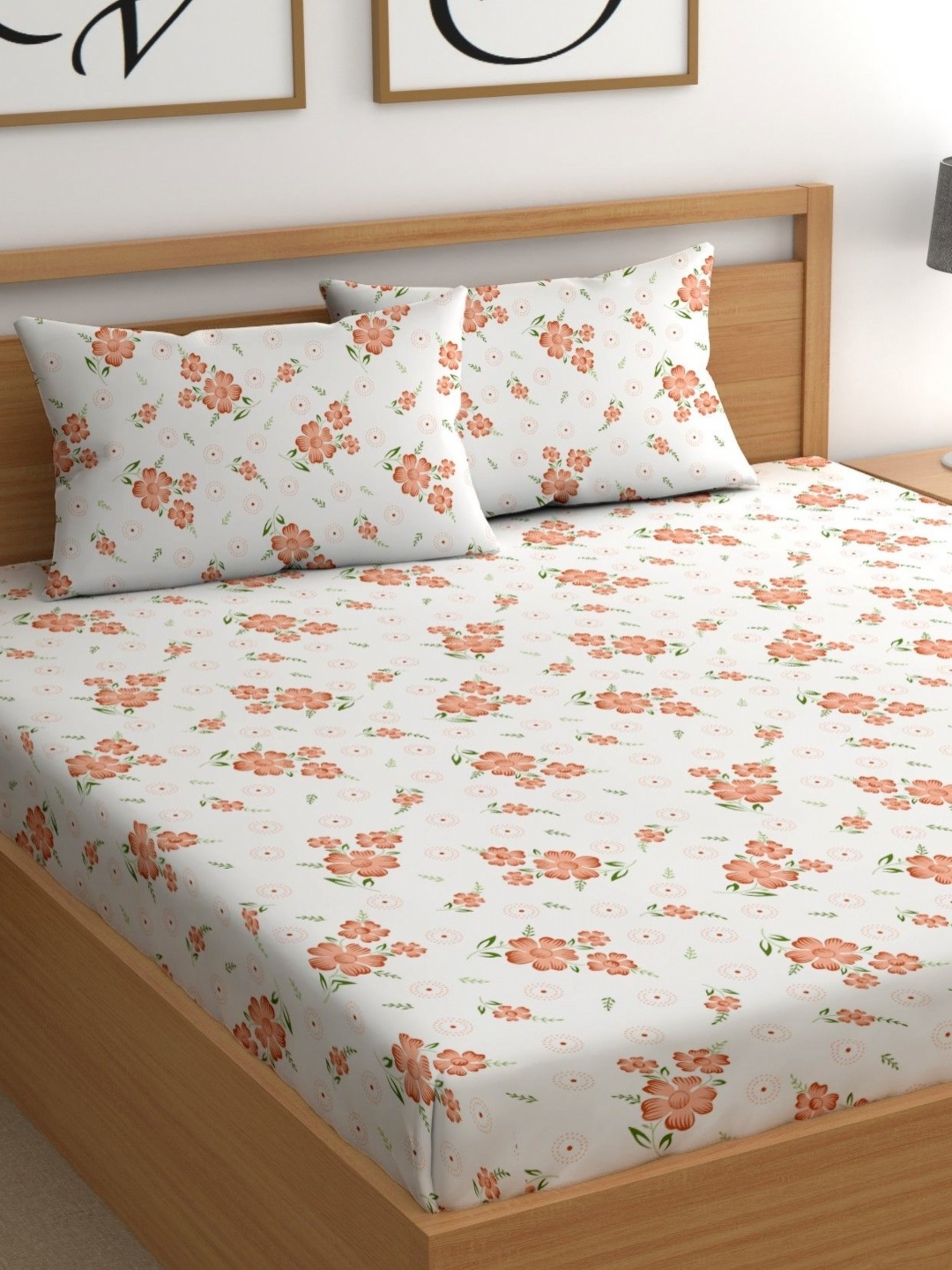 CHHAVI INDIA Orange Colored Floral Printed Microfiber 210TC Queen Bedsheet Set 2.5 x 2.25m
CHHAVI INDIA Orange Colored Floral Printed Microfiber 210TC Queen Bedsheet Set 2.5 x 2.25m