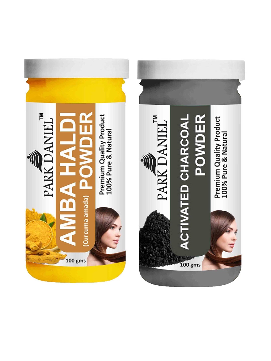 Park Daniel Set Of 2 Amba Haldi Powder & Activated Charcoal Powder - 100 g Each, White
Park Daniel Set Of 2 Amba Haldi Powder & Activated Charcoal Powder - 100 g Each, White