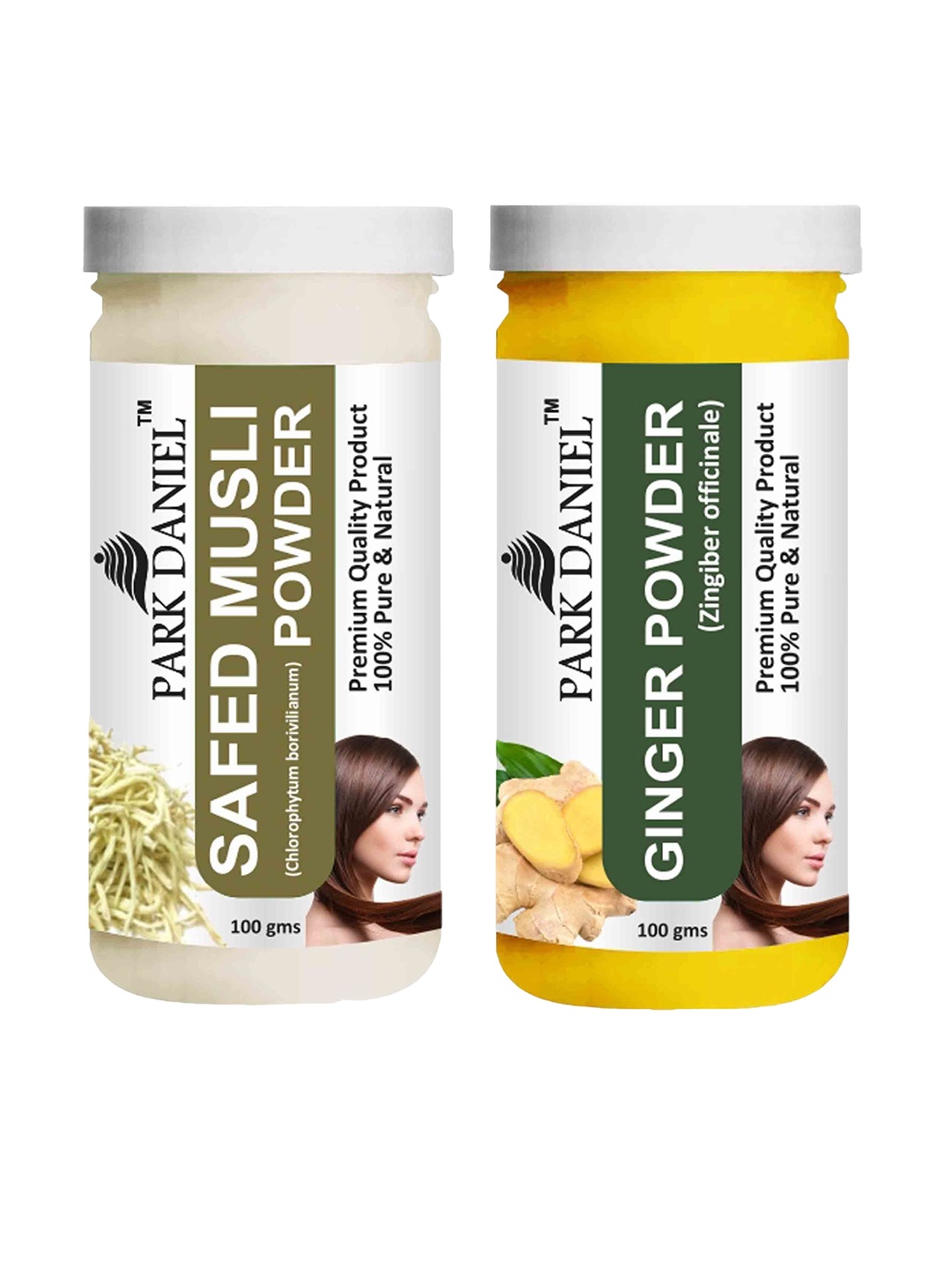 Park Daniel Set f 2 Pure & Natural Safed Musli & Ginger Powder Skin & Hair Mask 100g Each, Yellow
Park Daniel Set f 2 Pure & Natural Safed Musli & Ginger Powder Skin & Hair Mask 100g Each, Yellow