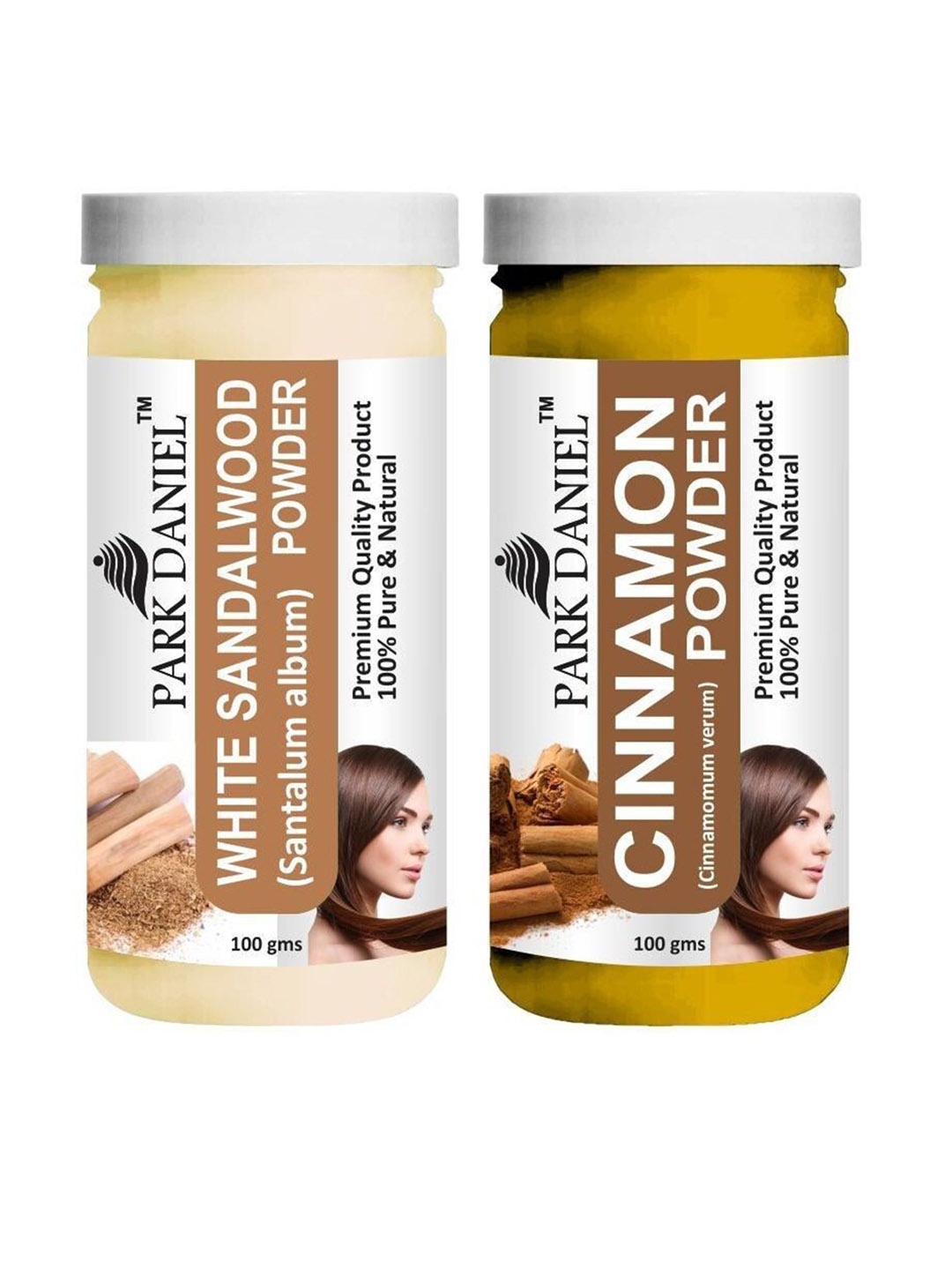 Park Daniel Set Of 2 Pure & Natural White Sandalwood & Cinnamon Powder - 100 g Each, Transparent
Park Daniel Set Of 2 Pure & Natural White Sandalwood & Cinnamon Powder - 100 g Each, Transparent