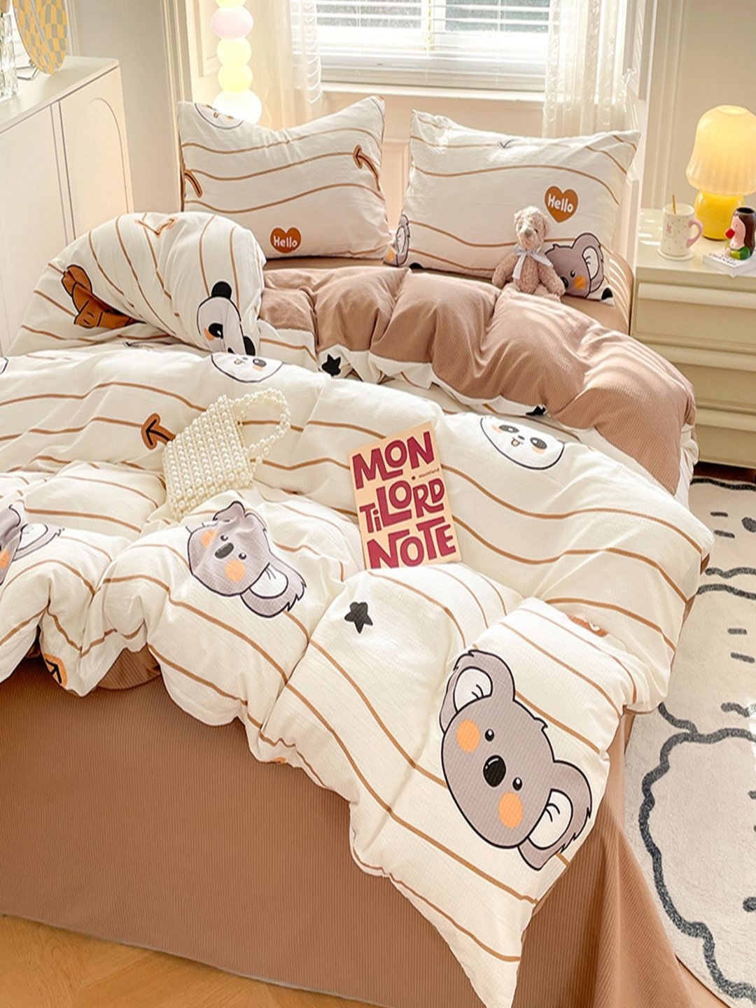 JC HOME Brown & Grey Self Design Polycotton 3 Piece Double Queen Regular Bedding Set
JC HOME Brown & Grey Self Design Polycotton 3 Piece Double Queen Regular Bedding Set