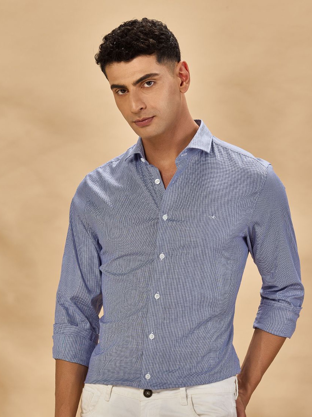 Aldeno Men Standard Spread Collar Micro Ditsy Printed Satin Slim Fit Casual Shirt, Navy blue
Aldeno Men Standard Spread Collar Micro Ditsy Printed Satin Slim Fit Casual Shirt, Navy blue