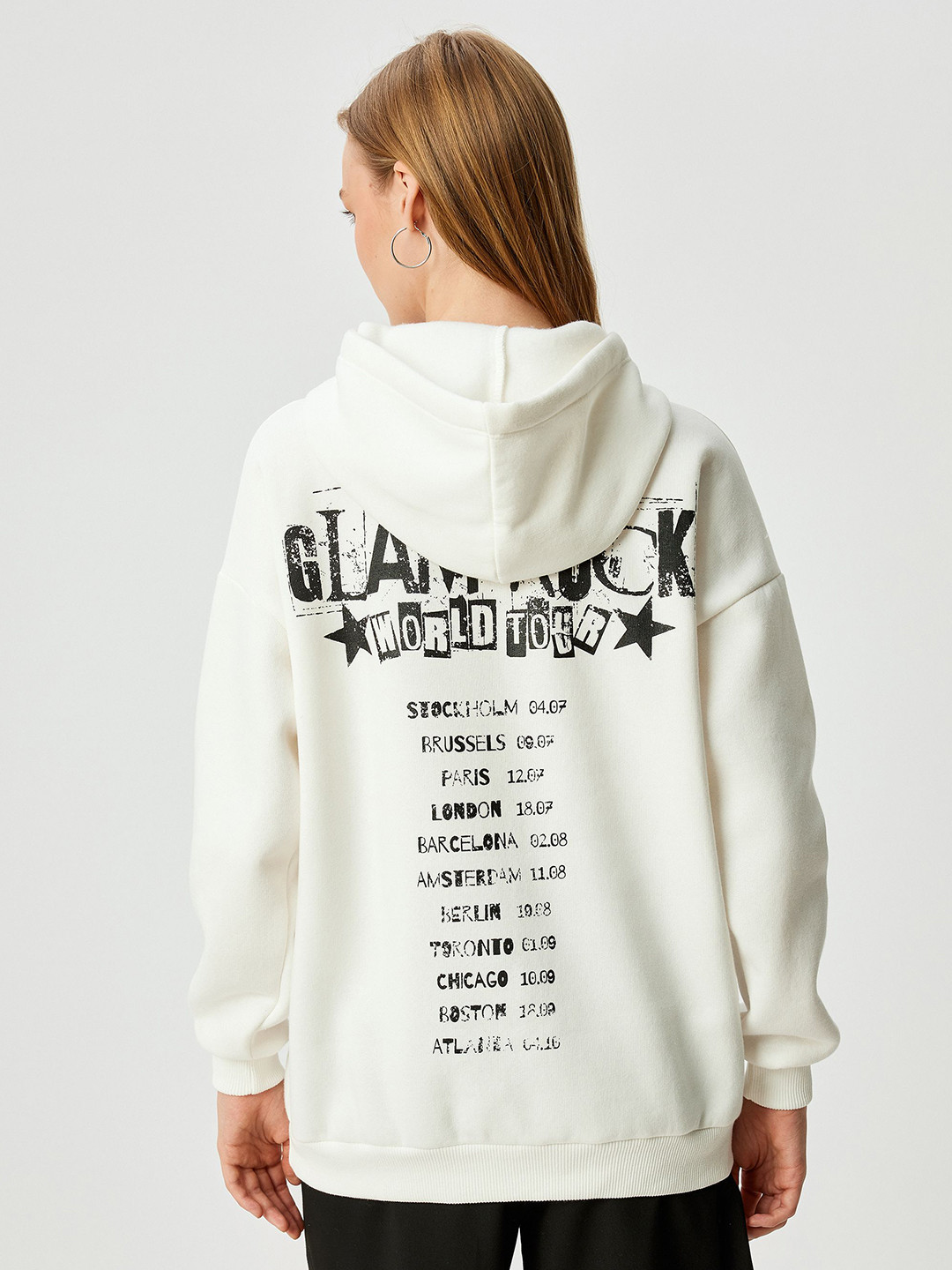 Koton Women Printed Hooded Pullover Sweatshirt, Beige
Koton Women Printed Hooded Pullover Sweatshirt, Beige