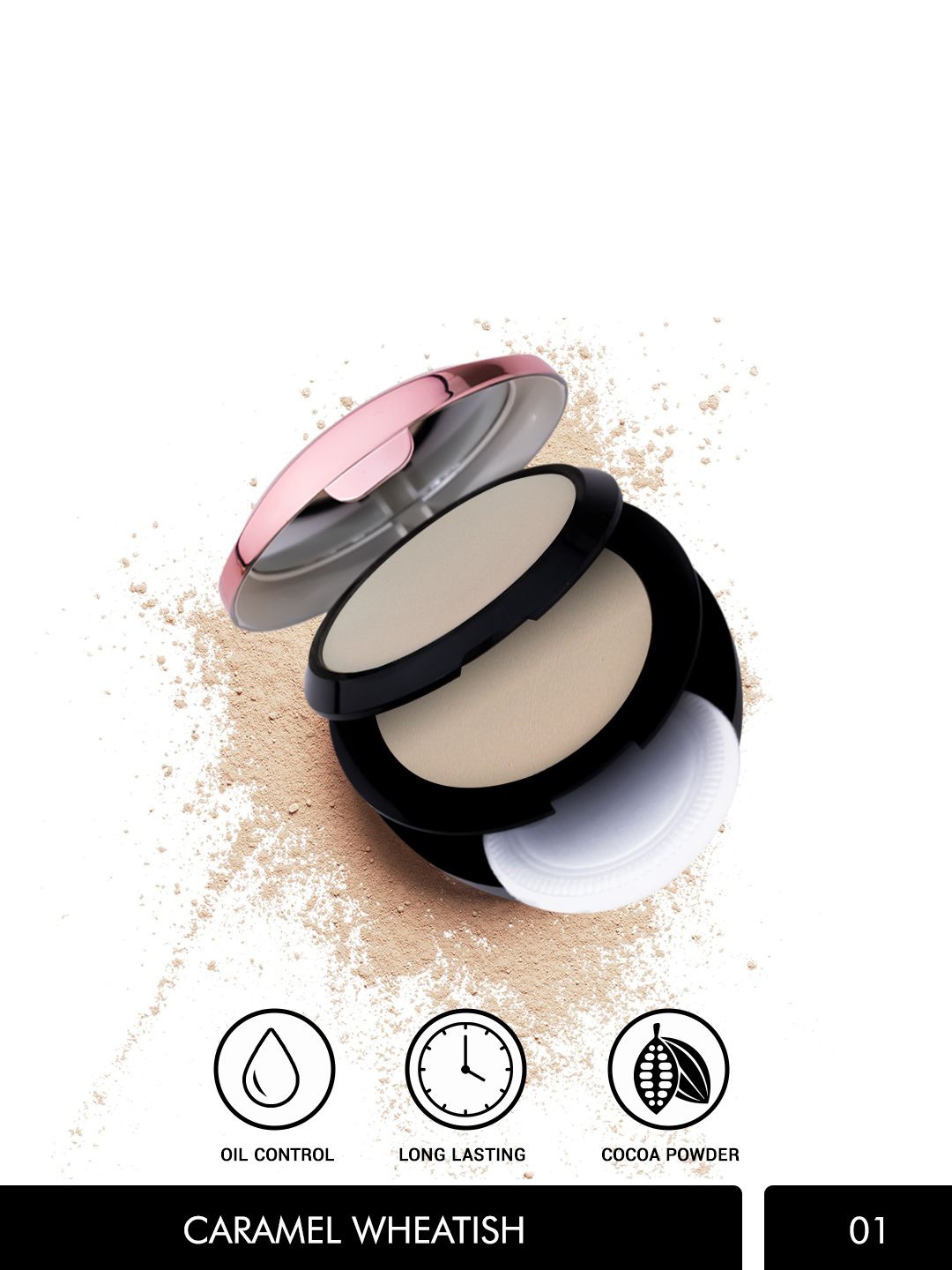 Beauty People Facelift Weightless Stay Matte SPF20 Compact Powder - Caramel Wheatish 01, Beige
Beauty People Facelift Weightless Stay Matte SPF20 Compact Powder - Caramel Wheatish 01, Beige