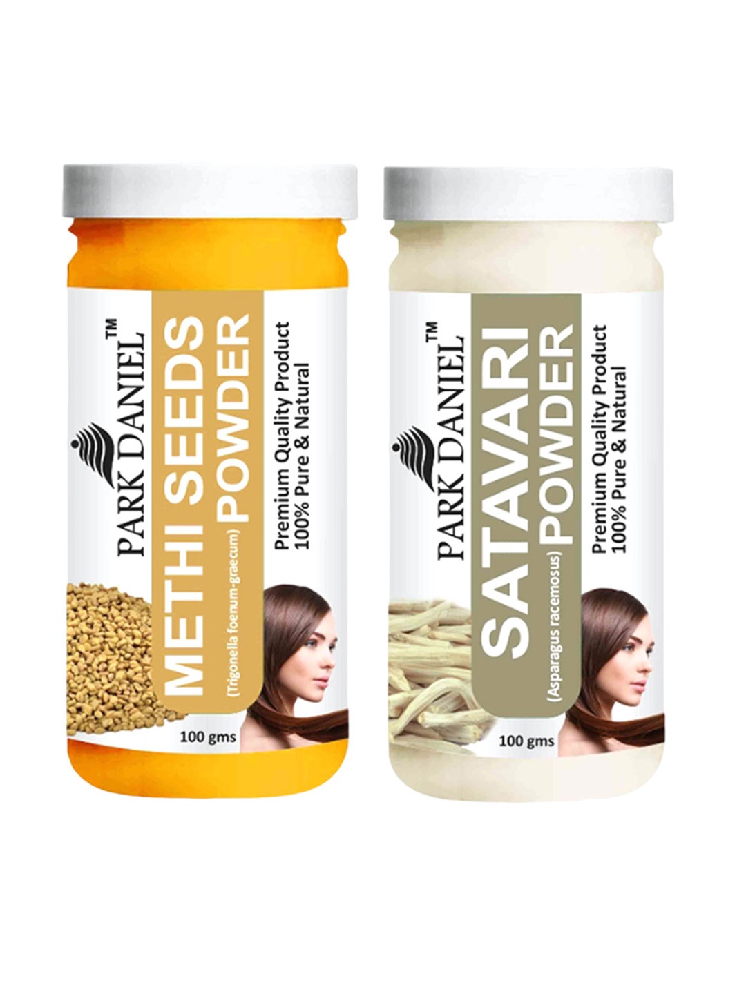 Park Daniel Set Of 2 Methi Seeds Powder & Satavari Powder - 100 g Each, Transparent
Park Daniel Set Of 2 Methi Seeds Powder & Satavari Powder - 100 g Each, Transparent