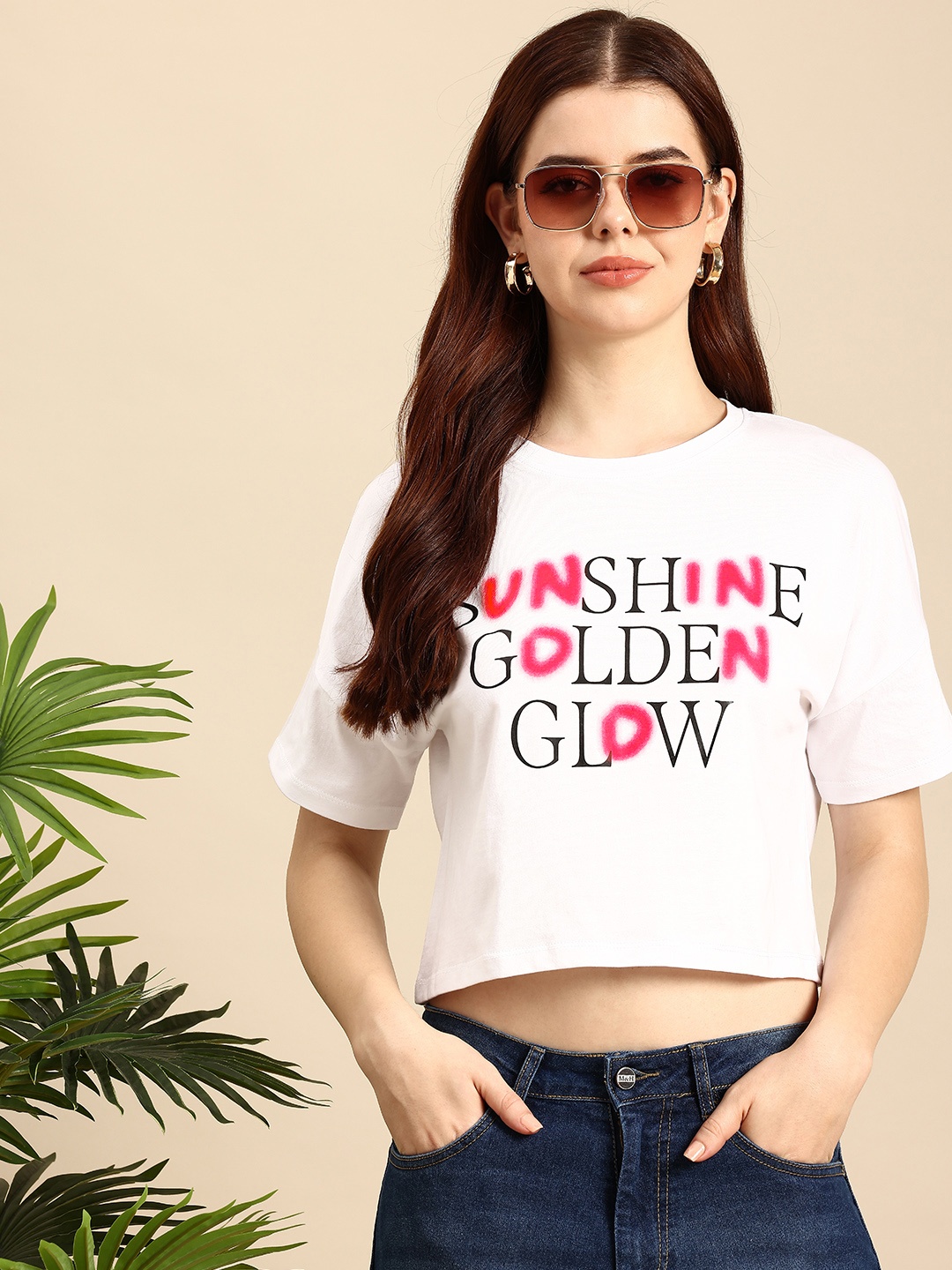 Mast & Harbour Typography Printed Drop-Shoulder Sleeves Pure Cotton T-shirt, White
Mast & Harbour Typography Printed Drop-Shoulder Sleeves Pure Cotton T-shirt, White