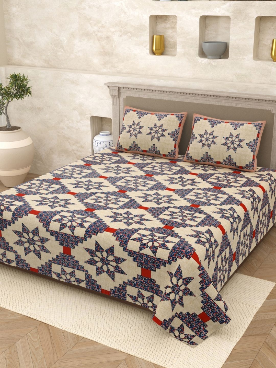 Homez Sparrow Opulent Collection 210 TC Pure Cotton King Bedsheet Set-2.50 m x 2.70 m, Grey
Homez Sparrow Opulent Collection 210 TC Pure Cotton King Bedsheet Set-2.50 m x 2.70 m, Grey