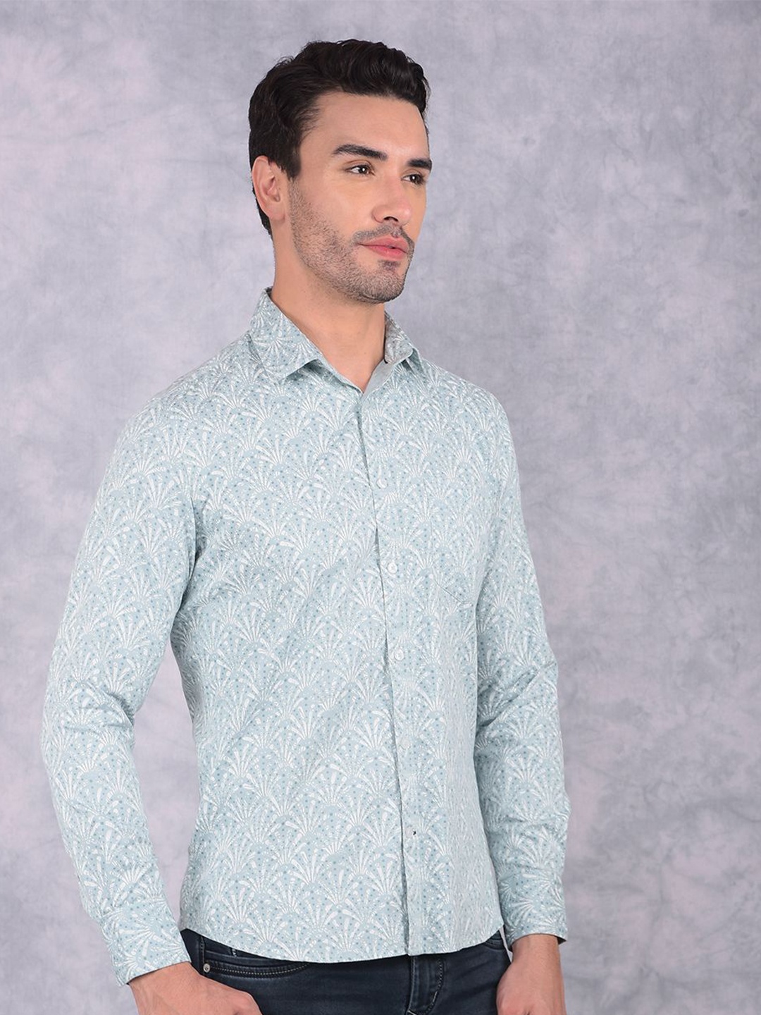 Crimsoune Club Men Smart Spread Collar Floral Printed Cotton Slim Fit Casual Shirt, Blue
Crimsoune Club Men Smart Spread Collar Floral Printed Cotton Slim Fit Casual Shirt, Blue