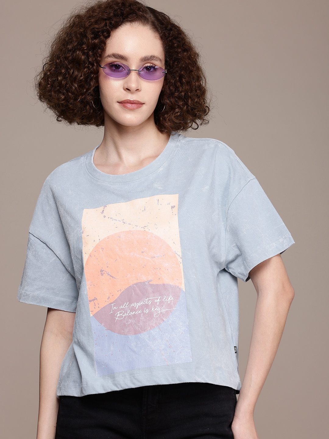 The Roadster Life Co. Printed Drop-Shoulder Sleeves Washed Pure Cotton Boxy T-shirt, Blue
The Roadster Life Co. Printed Drop-Shoulder Sleeves Washed Pure Cotton Boxy T-shirt, Blue