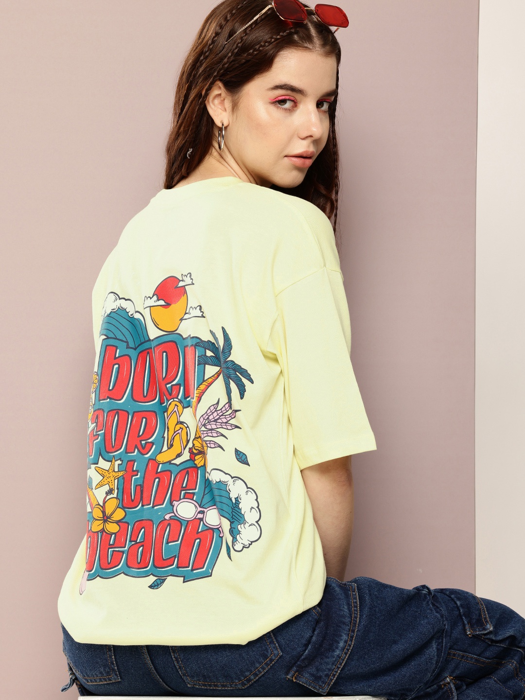Kook N Keech Printed Drop-Shoulder Sleeves Pure Cotton Oversized T-shirt, Yellow
Kook N Keech Printed Drop-Shoulder Sleeves Pure Cotton Oversized T-shirt, Yellow