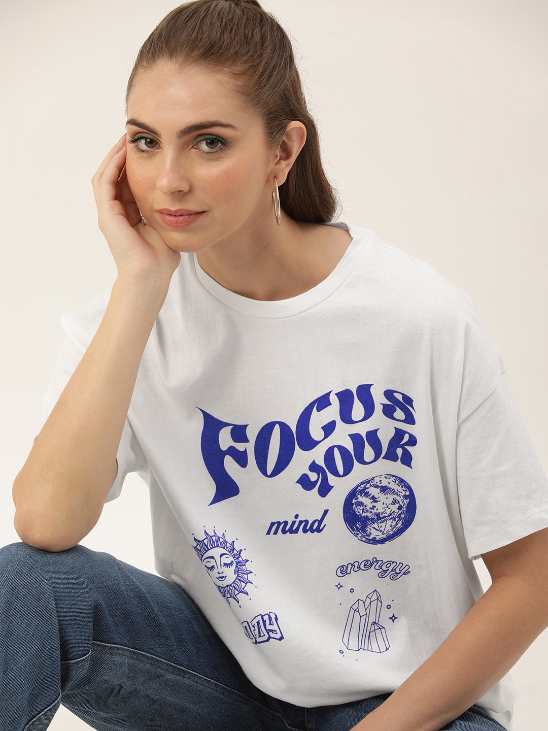 Kook N Keech Graphic Printed Drop-Shoulder Sleeves Pure Cotton Oversized T-shirt, White
Kook N Keech Graphic Printed Drop-Shoulder Sleeves Pure Cotton Oversized T-shirt, White