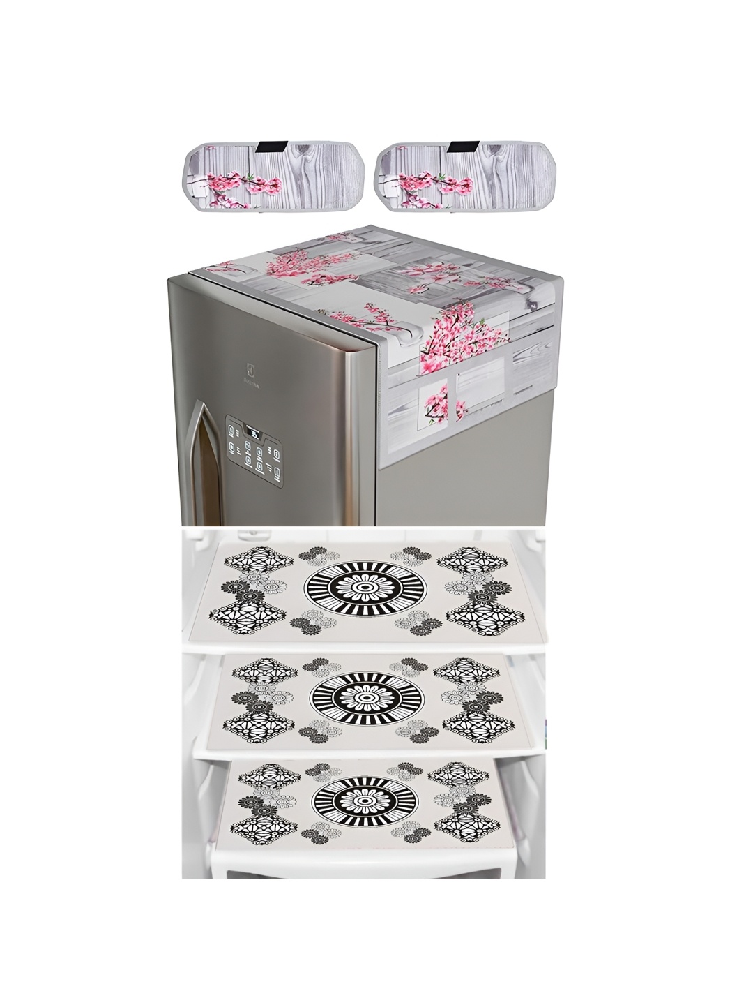 LooMantha 6-Pcs Grey & Pink Printed Refrigerator Top With Handle Covers & Fridge Mats
LooMantha 6-Pcs Grey & Pink Printed Refrigerator Top With Handle Covers & Fridge Mats