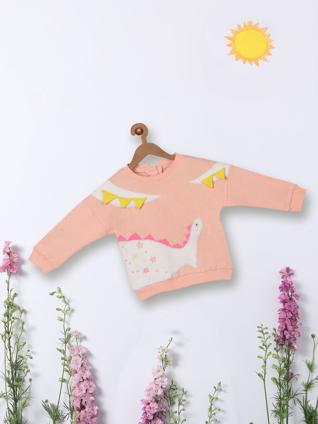 Nauti Nati Girls Graphic Printed Long Sleeves Antimicrobial Pure Cotton Sweatshirt, Peach
Nauti Nati Girls Graphic Printed Long Sleeves Antimicrobial Pure Cotton Sweatshirt, Peach