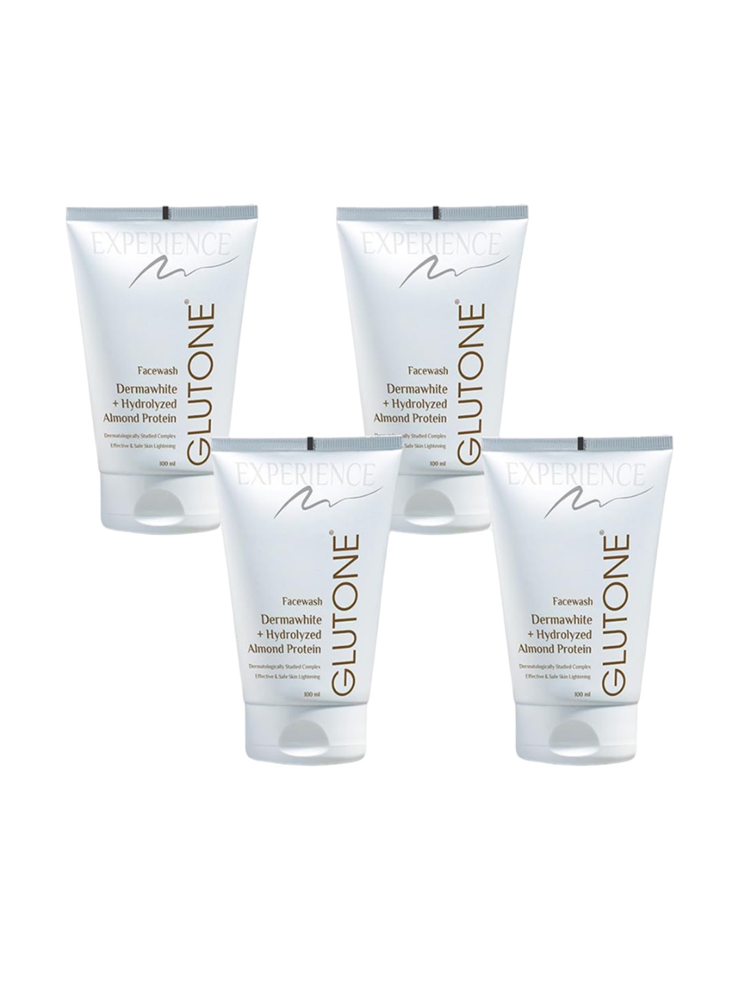 GLUTONE Set of 4 Dermawhite Hydrolyzed Almond Protein Face Wash - 100 ml each, White
GLUTONE Set of 4 Dermawhite Hydrolyzed Almond Protein Face Wash - 100 ml each, White