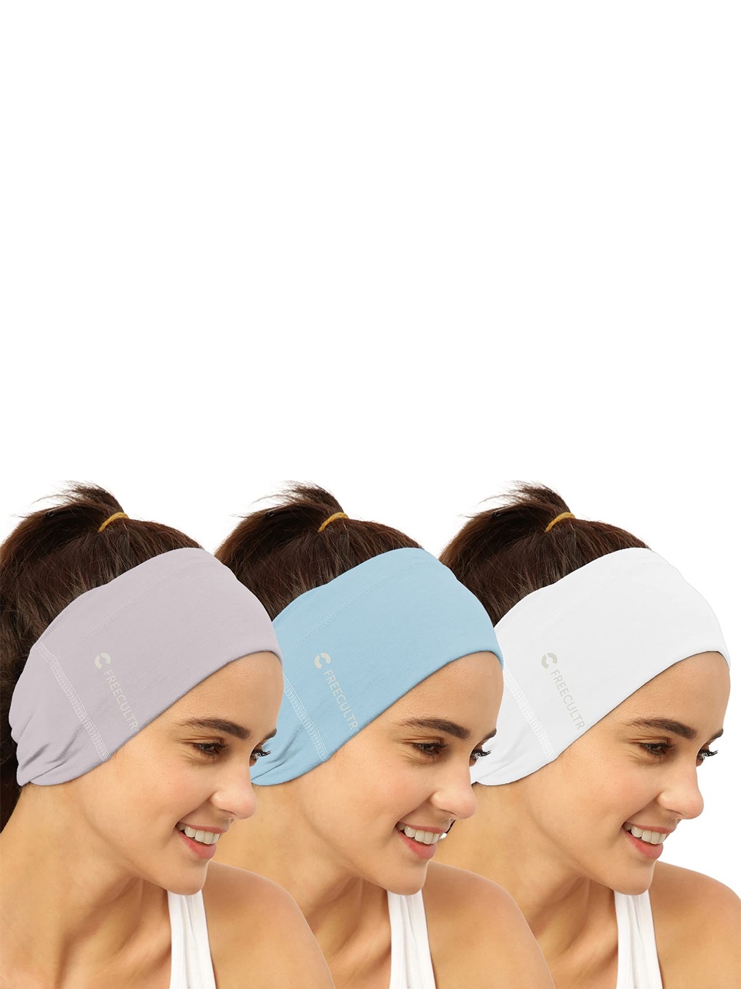 FREECULTR Unisex Pack Of 3 Printed Anti Microbial Multipurpose Bandana Headband, White
FREECULTR Unisex Pack Of 3 Printed Anti Microbial Multipurpose Bandana Headband, White