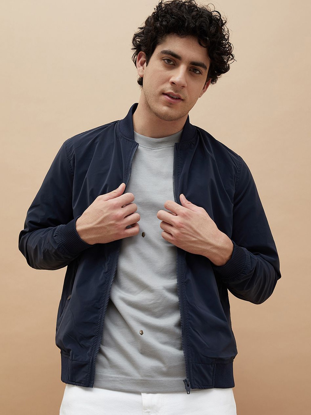 Fame Forever by Lifestyle Men Stand Collar Solid Casual Open Front Jacket, Navy blue
Fame Forever by Lifestyle Men Stand Collar Solid Casual Open Front Jacket, Navy blue