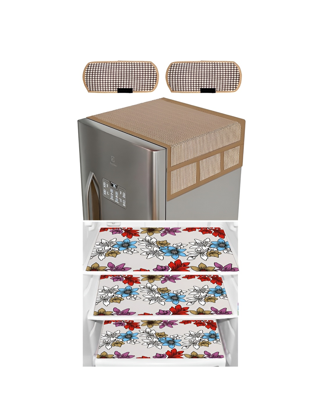 LooMantha 6-Pcs Brown & White Printed Refrigerator Top With Handle Covers & Fridge Mats
LooMantha 6-Pcs Brown & White Printed Refrigerator Top With Handle Covers & Fridge Mats
