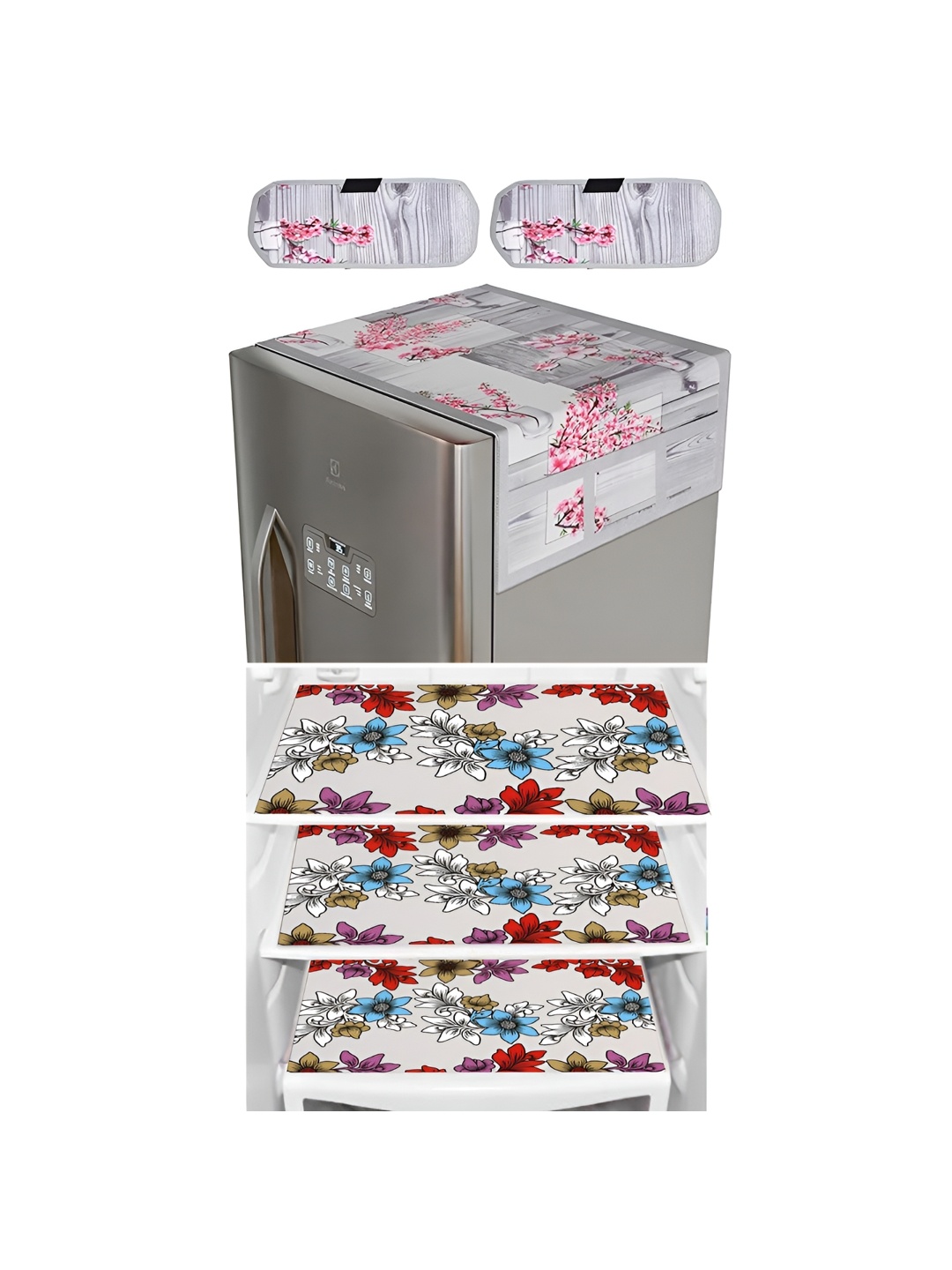 LooMantha 6-Pcs Grey & Pink Printed Refrigerator Top With Handle Covers & Fridge Mats
LooMantha 6-Pcs Grey & Pink Printed Refrigerator Top With Handle Covers & Fridge Mats
