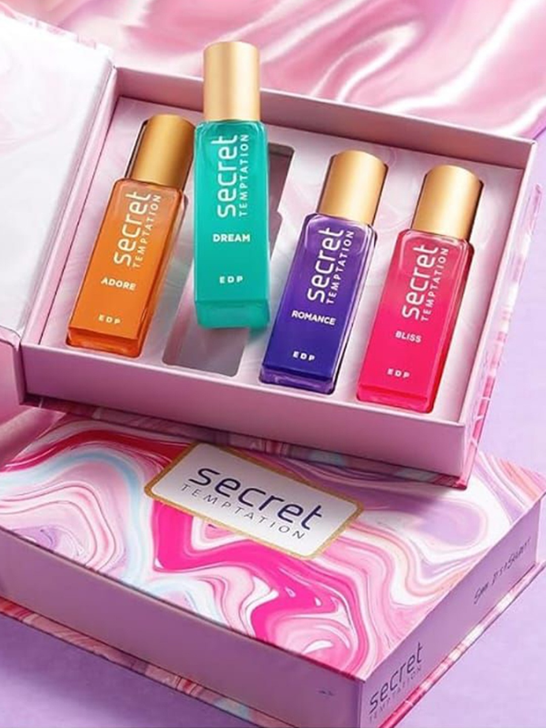 Secret Temptation Women Set of 4 Bliss, Romance, Dream & Adore Eau De Parfum - 20 ml Each, Multi
Secret Temptation Women Set of 4 Bliss, Romance, Dream & Adore Eau De Parfum - 20 ml Each, Multi