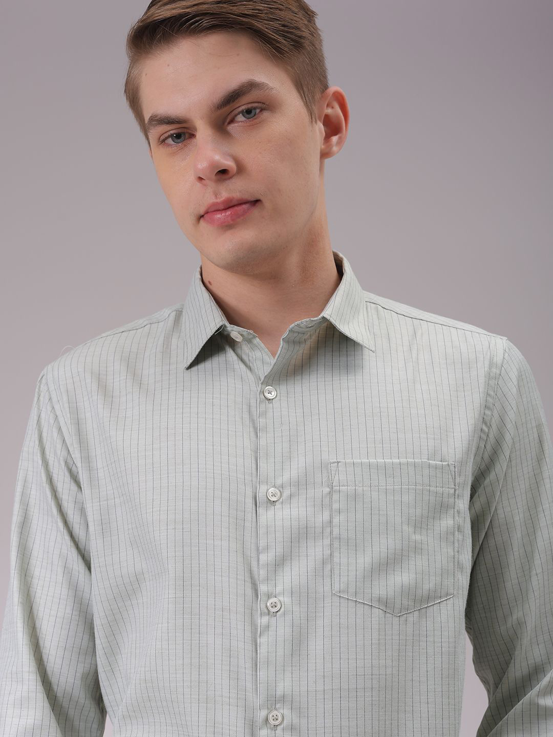 The Indian Garage Co. X Luxe Men Cutaway Collar Vertical Striped Slim Fit Formal Shirt, Beige
The Indian Garage Co. X Luxe Men Cutaway Collar Vertical Striped Slim Fit Formal Shirt, Beige