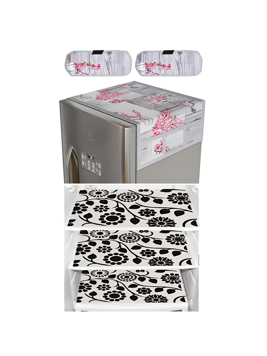LooMantha 6-Pcs Grey & Pink Printed Refrigerator Top With Handle Covers & Fridge Mats
LooMantha 6-Pcs Grey & Pink Printed Refrigerator Top With Handle Covers & Fridge Mats