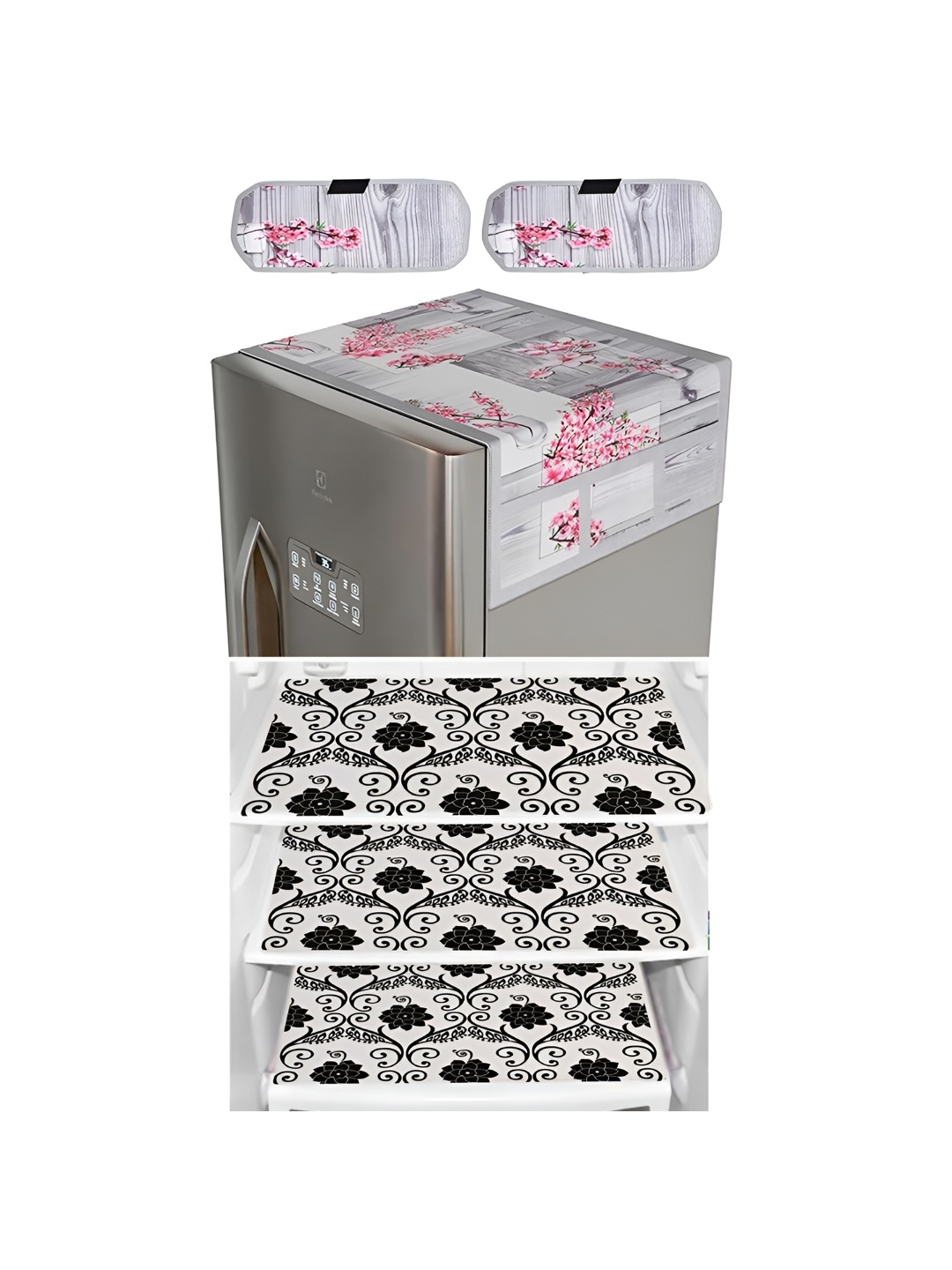 LooMantha 6-Pcs Grey & Pink Printed Refrigerator Top With Handle Covers & Fridge Mats
LooMantha 6-Pcs Grey & Pink Printed Refrigerator Top With Handle Covers & Fridge Mats