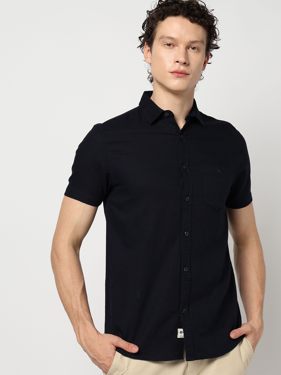 Blue Buddha Men Comfort Spread Collar Solid Cotton Tailored Fit Casual Shirt, Black
Blue Buddha Men Comfort Spread Collar Solid Cotton Tailored Fit Casual Shirt, Black