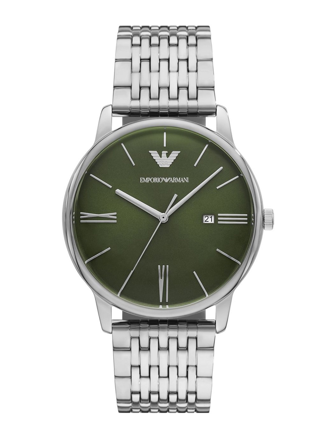 Emporio Armani Men Dial & Stainless Steel Straps Analogue Watch AK_AR11644, Green
Emporio Armani Men Dial & Stainless Steel Straps Analogue Watch AK_AR11644, Green