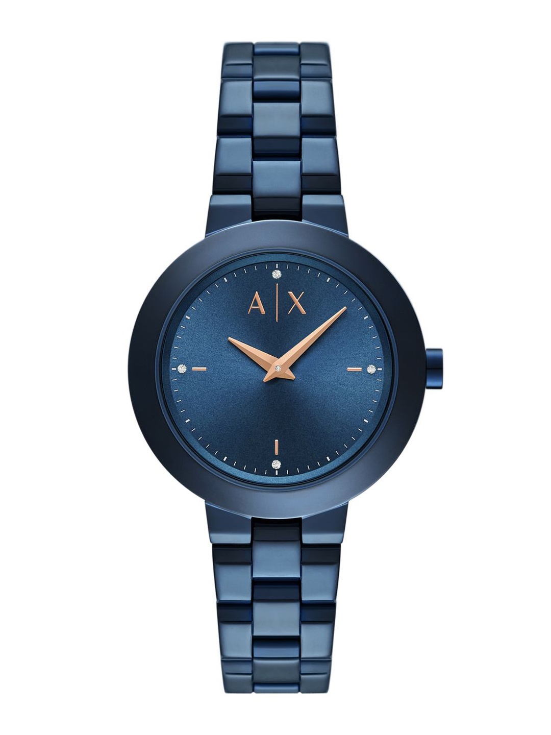 Armani Exchange Women Embellished Dial & Stainless Steel Straps Analogue Watch AK_AX5175, Blue
Armani Exchange Women Embellished Dial & Stainless Steel Straps Analogue Watch AK_AX5175, Blue