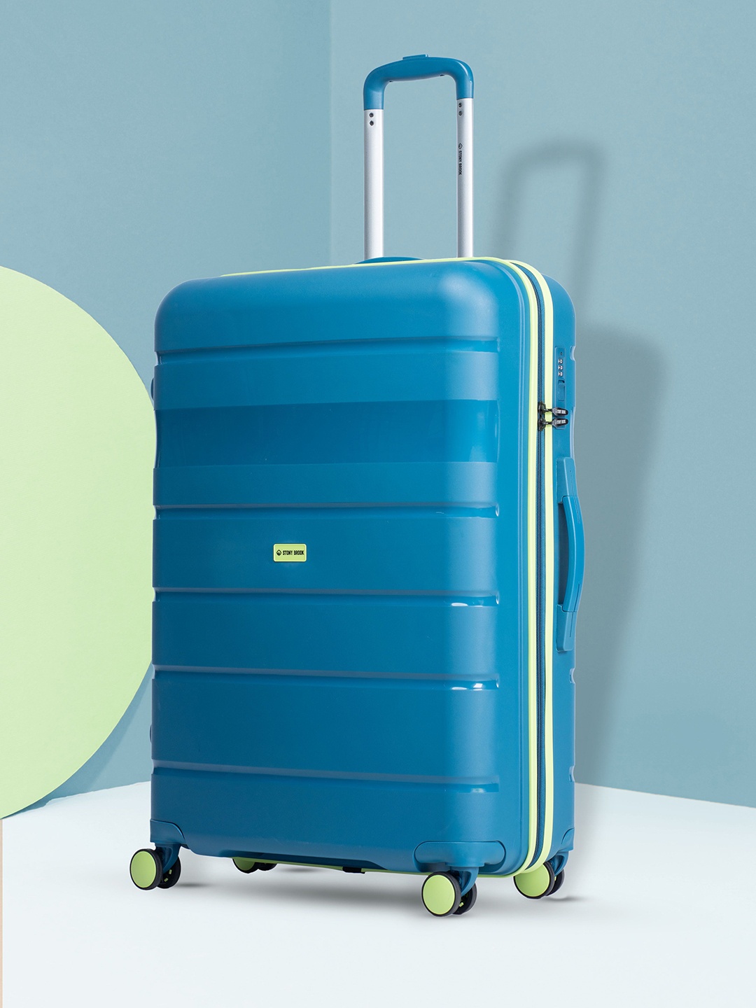 Stony Brook by Nasher Miles Unisex Saturn Striped Hard-Sided Large Trolley Bag, Teal
Stony Brook by Nasher Miles Unisex Saturn Striped Hard-Sided Large Trolley Bag, Teal