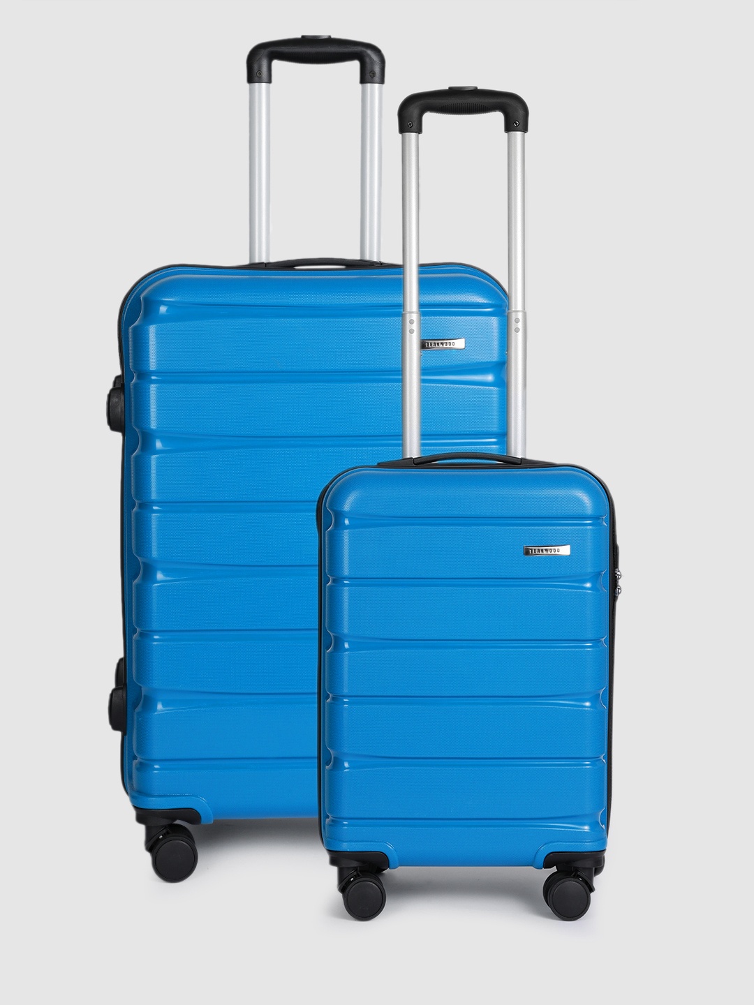 Teakwood Leathers Set Of 2 India 360 Degree Rotation Hard-Sided Trolley Bag - 57 L, Blue
Teakwood Leathers Set Of 2 India 360 Degree Rotation Hard-Sided Trolley Bag - 57 L, Blue