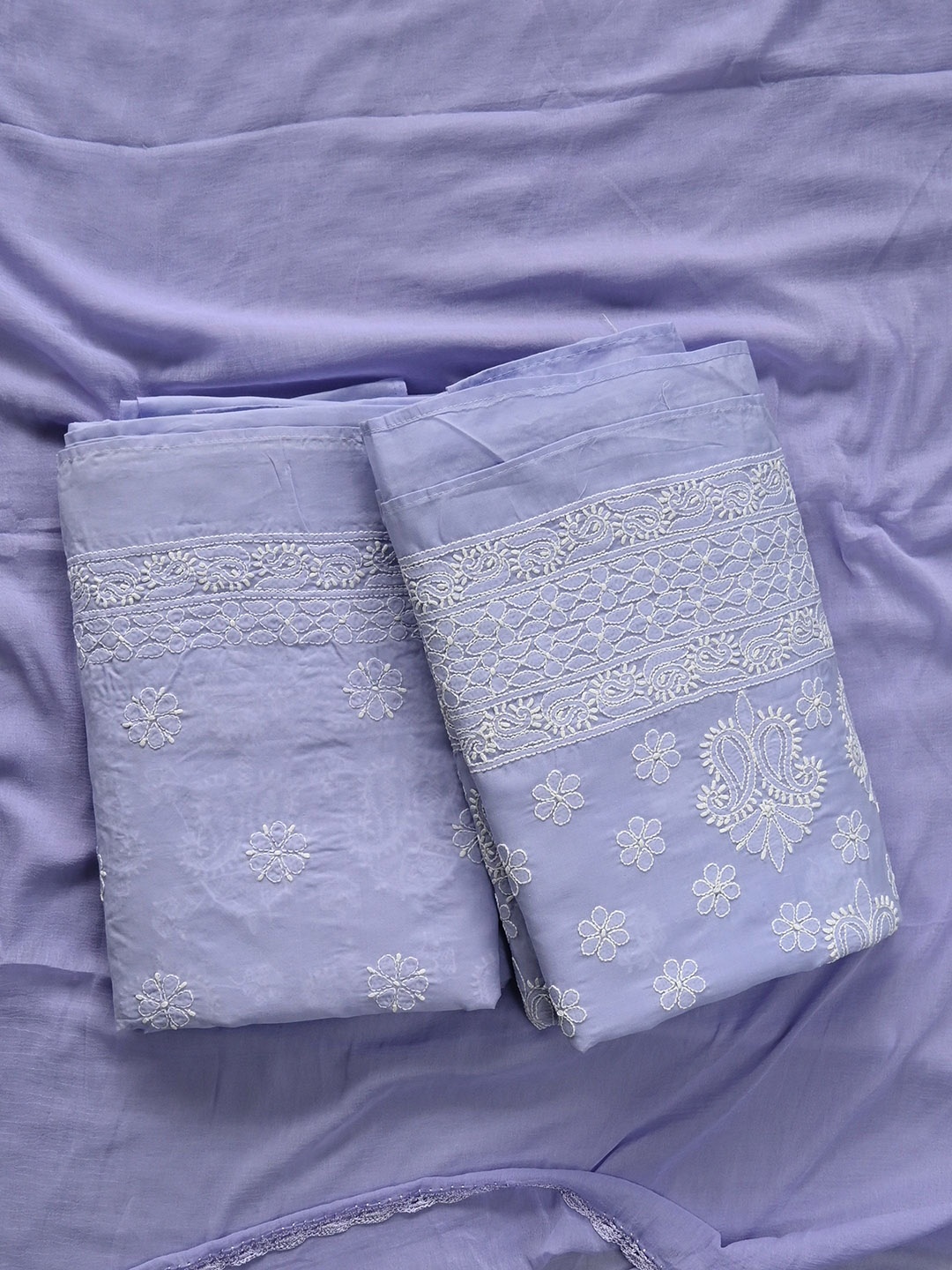 Seva Chikan Ethnic Motifs Embroidered Lucknowi Chikankari Unstitched Dress Material, Mauve
Seva Chikan Ethnic Motifs Embroidered Lucknowi Chikankari Unstitched Dress Material, Mauve