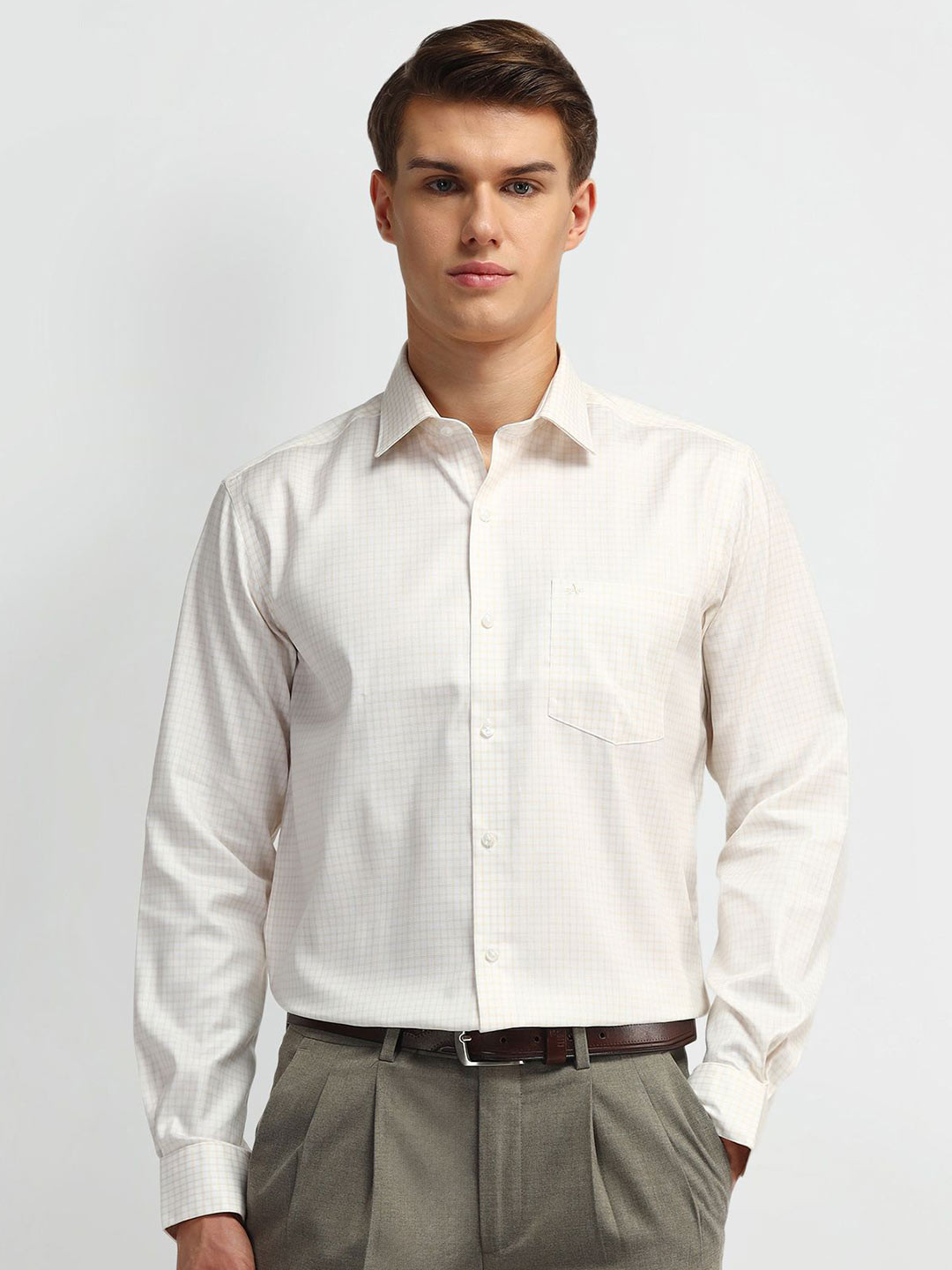 Arrow Men Manhattan Spread Collar Micro Checked Cotton Slim Fit Casual Shirt, White
Arrow Men Manhattan Spread Collar Micro Checked Cotton Slim Fit Casual Shirt, White