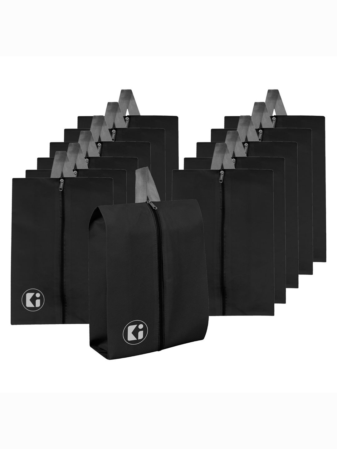 Kuber Industries Pack Of 12 Water Proof Shoe Bag, Black 
Kuber Industries Pack Of 12 Water Proof Shoe Bag, Black