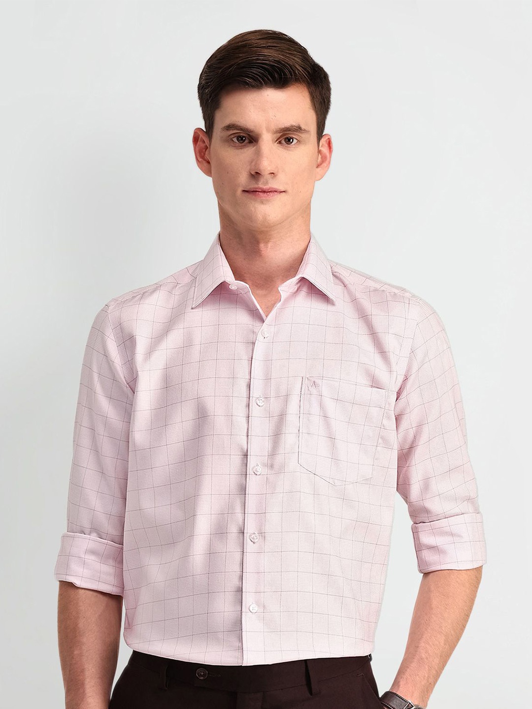Arrow Men Manhattan Spread Collar Gingham Checked Cotton Slim Fit Formal Shirt, Pink
Arrow Men Manhattan Spread Collar Gingham Checked Cotton Slim Fit Formal Shirt, Pink