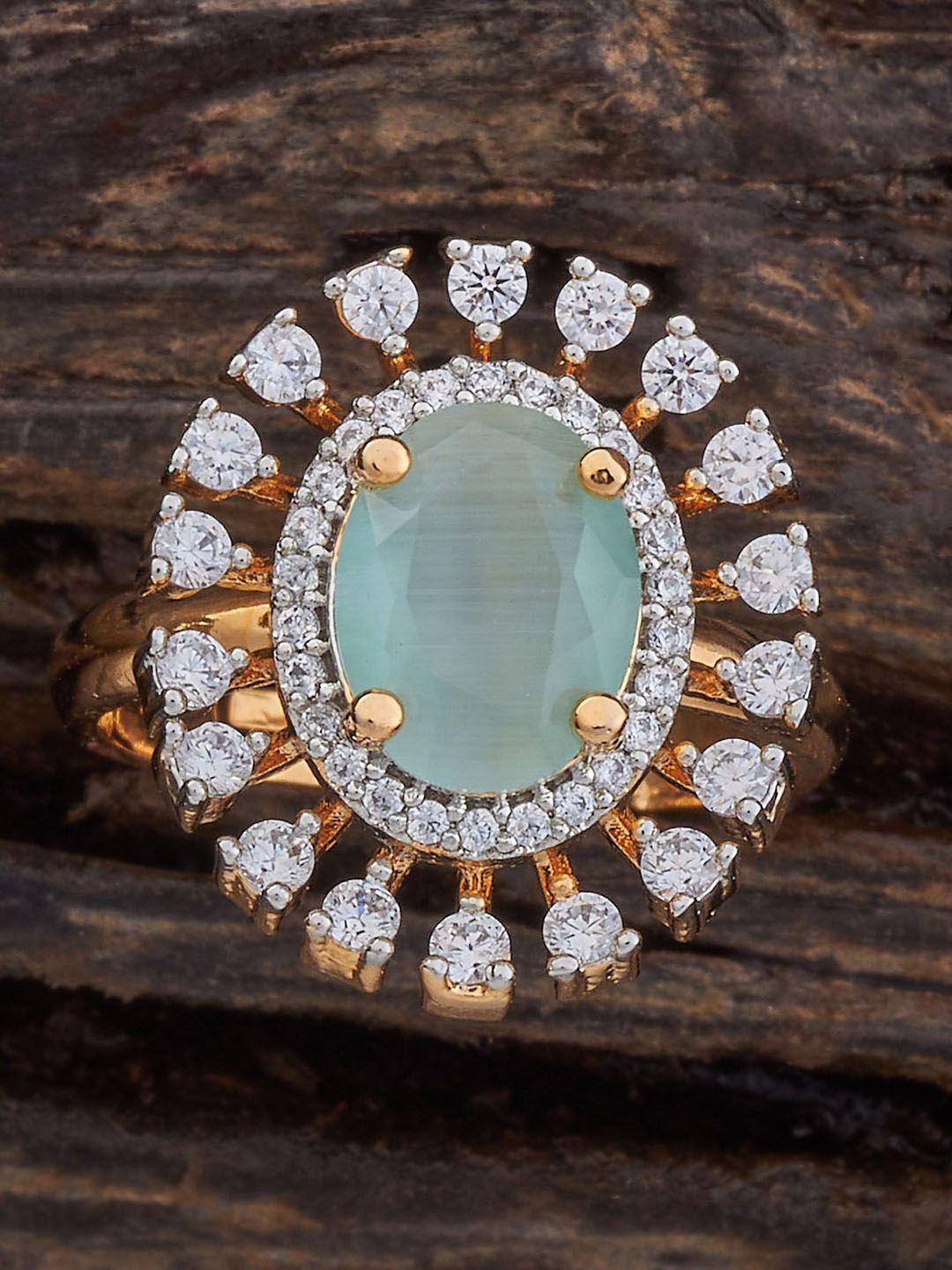 Kushal's Fashion Jewellery Gold-Plated Cubic Zirconia-Studded Adjustable Finger Ring
Kushal's Fashion Jewellery Gold-Plated Cubic Zirconia-Studded Adjustable Finger Ring