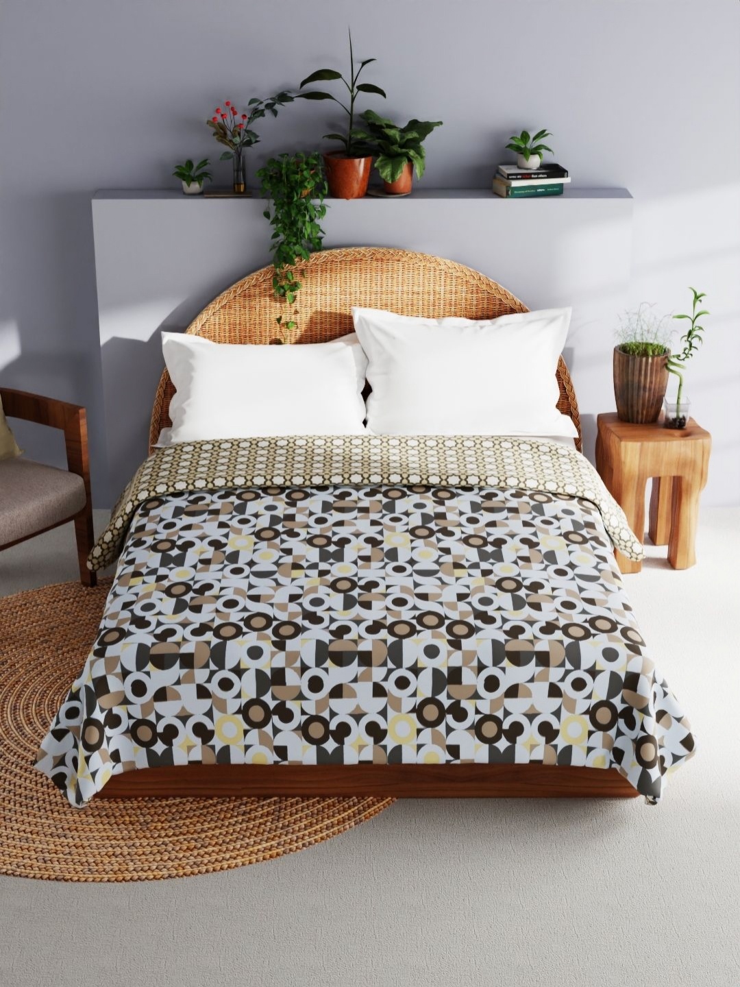BIANCA Mezzo Green & White Geometric Printed Pure Cotton AC Room 150 GSM Double Bed Dohar
BIANCA Mezzo Green & White Geometric Printed Pure Cotton AC Room 150 GSM Double Bed Dohar