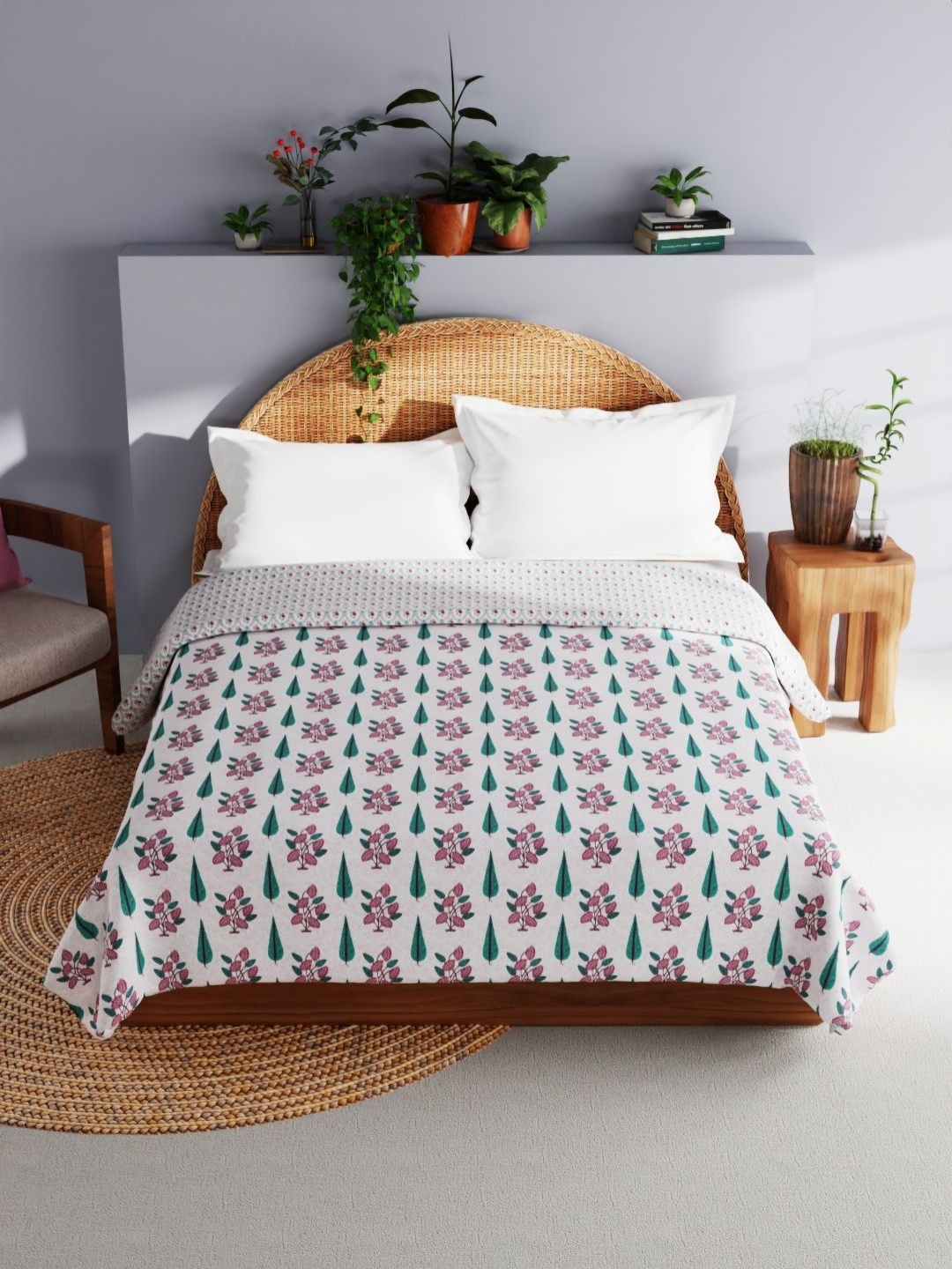 BIANCA Mezzo White & Red Floral Printed AC Room 150 GSM Pure Cotton Double Bed Dohar
BIANCA Mezzo White & Red Floral Printed AC Room 150 GSM Pure Cotton Double Bed Dohar