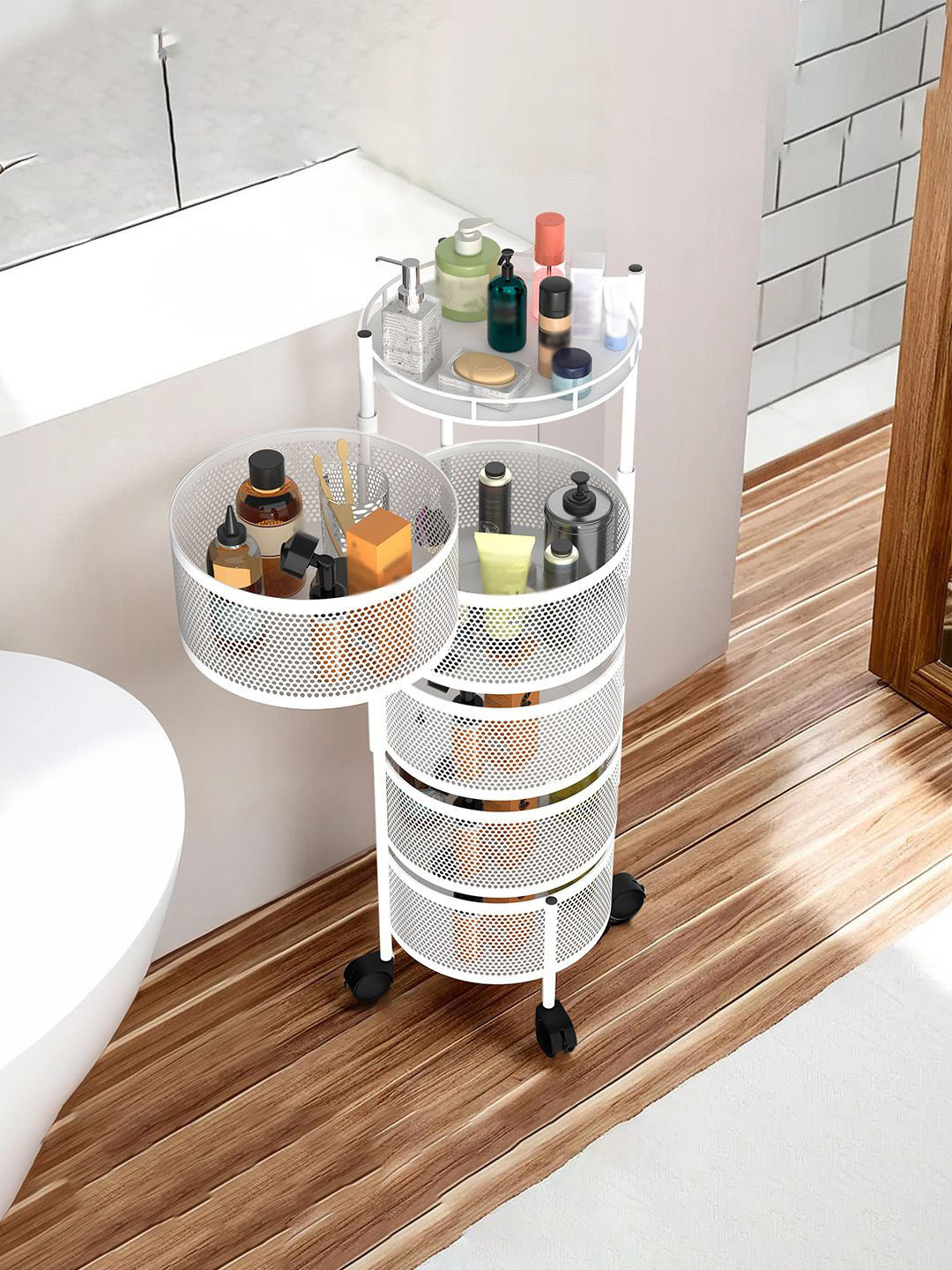 Kuber Industries White 2 Pieces Textured Rotating 5-Tier Multi-Utility Organisers
Kuber Industries White 2 Pieces Textured Rotating 5-Tier Multi-Utility Organisers