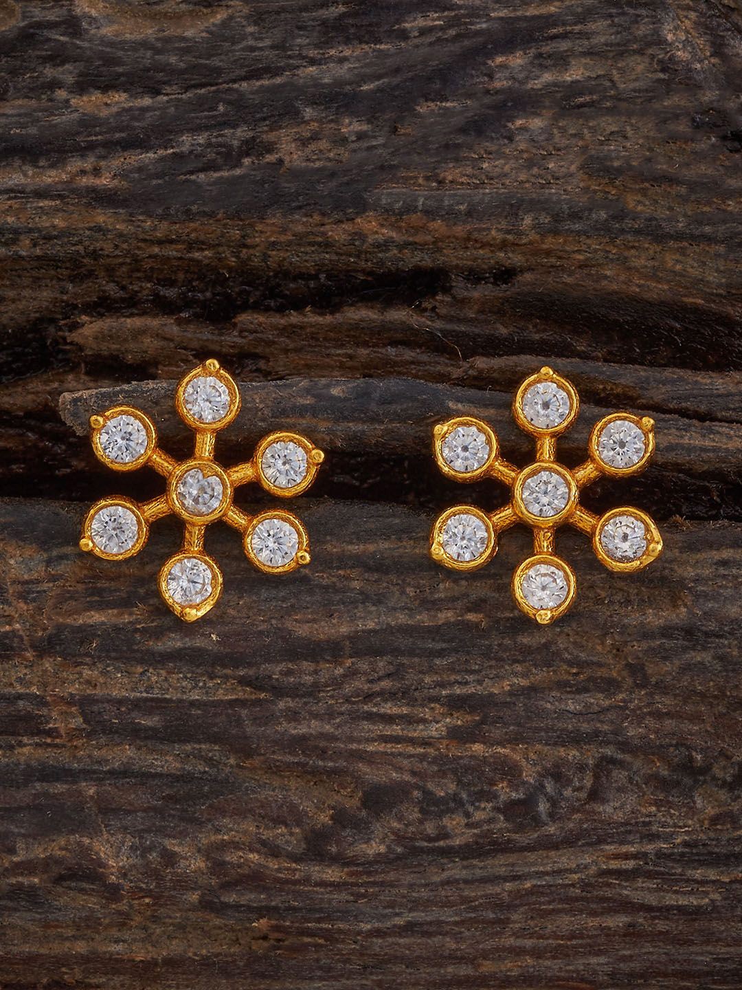 Kushal's Fashion Jewellery 92.5 Pure Silver Gold-Plated Stone Studded Floral Studs, White
Kushal's Fashion Jewellery 92.5 Pure Silver Gold-Plated Stone Studded Floral Studs, White