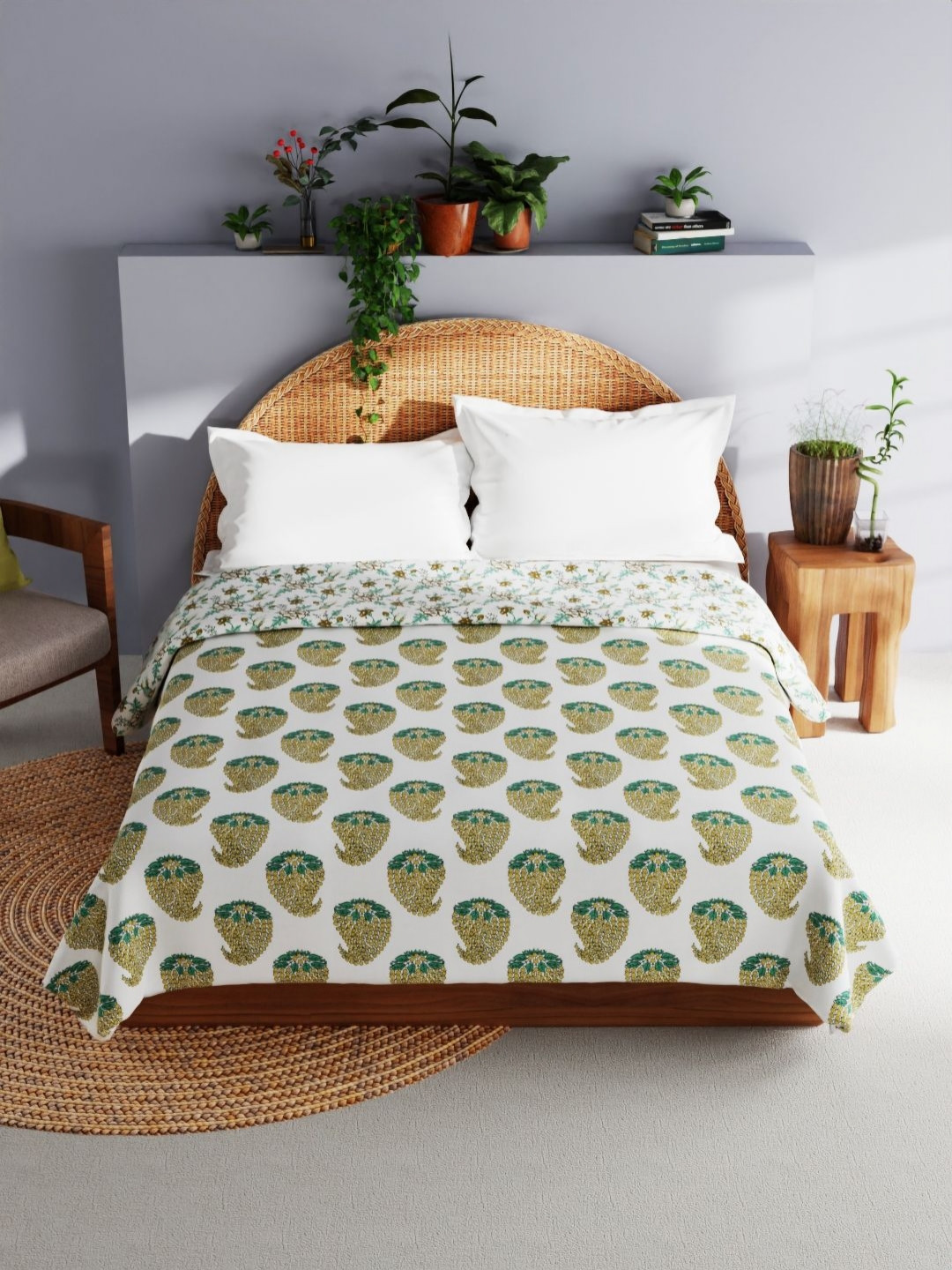 BIANCA Mezzo White & Mustard Floral Printed Pure Cotton AC Room 150 GSM Double Bed Dohar
BIANCA Mezzo White & Mustard Floral Printed Pure Cotton AC Room 150 GSM Double Bed Dohar