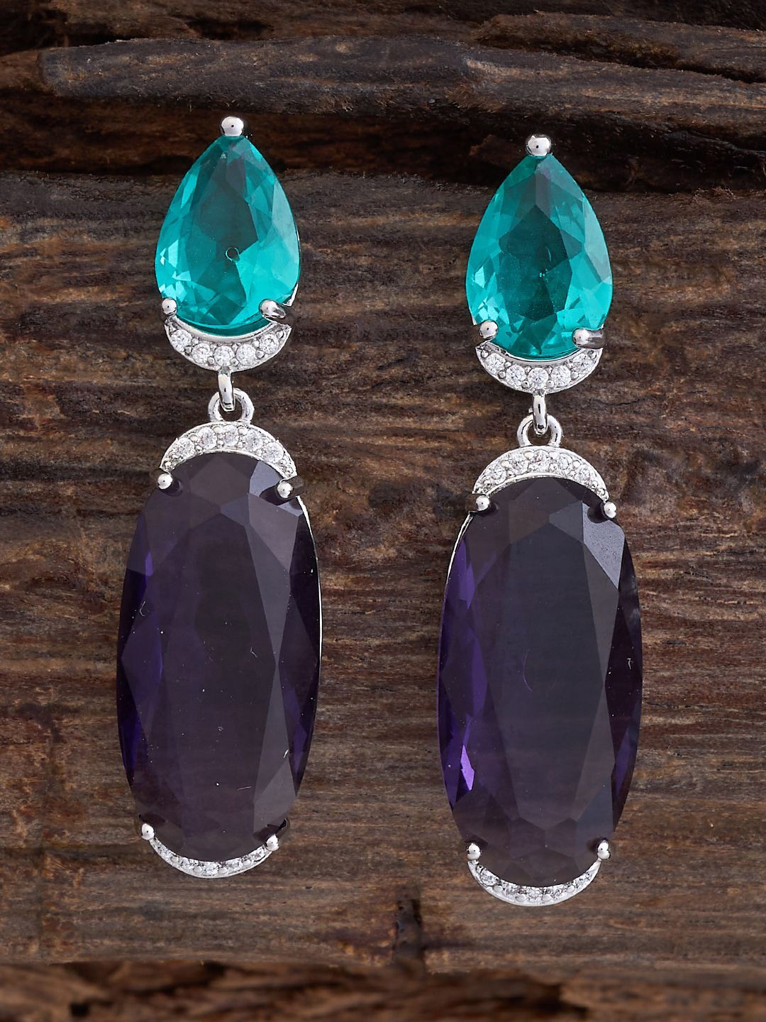 Kushal's Fashion Jewellery Rhodium-Plated Teardrop Shaped Cubic Zirconia Drop Earrings, Lavender
Kushal's Fashion Jewellery Rhodium-Plated Teardrop Shaped Cubic Zirconia Drop Earrings, Lavender