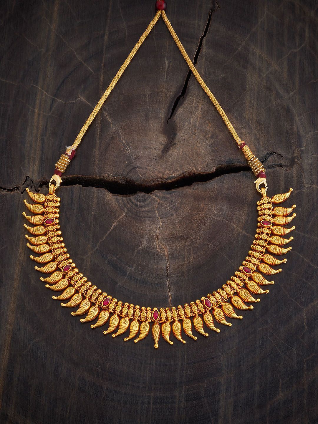 Kushal's Fashion Jewellery 92.5 Pure Silver Gold-Plated Stone Studded Temple Necklace
Kushal's Fashion Jewellery 92.5 Pure Silver Gold-Plated Stone Studded Temple Necklace