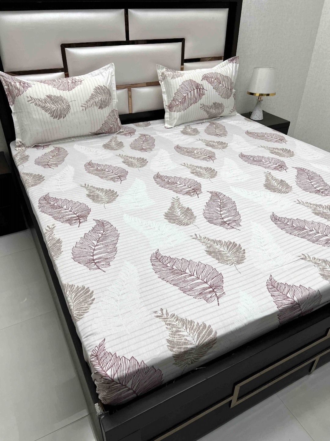 Pure Decor Royal Velar White Floral Pure Cotton 300 TC King Bedsheet & 2 Pillow Covers
Pure Decor Royal Velar White Floral Pure Cotton 300 TC King Bedsheet & 2 Pillow Covers