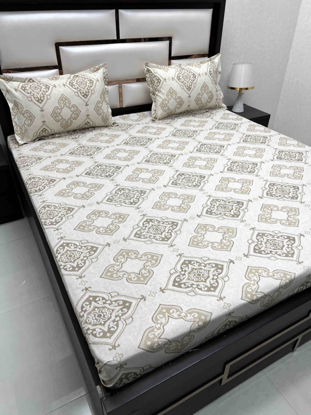 Pure Decor Passion Brown & White Printed 230 TC Cotton Queen Bedsheet with 2 Pillow Covers
Pure Decor Passion Brown & White Printed 230 TC Cotton Queen Bedsheet with 2 Pillow Covers