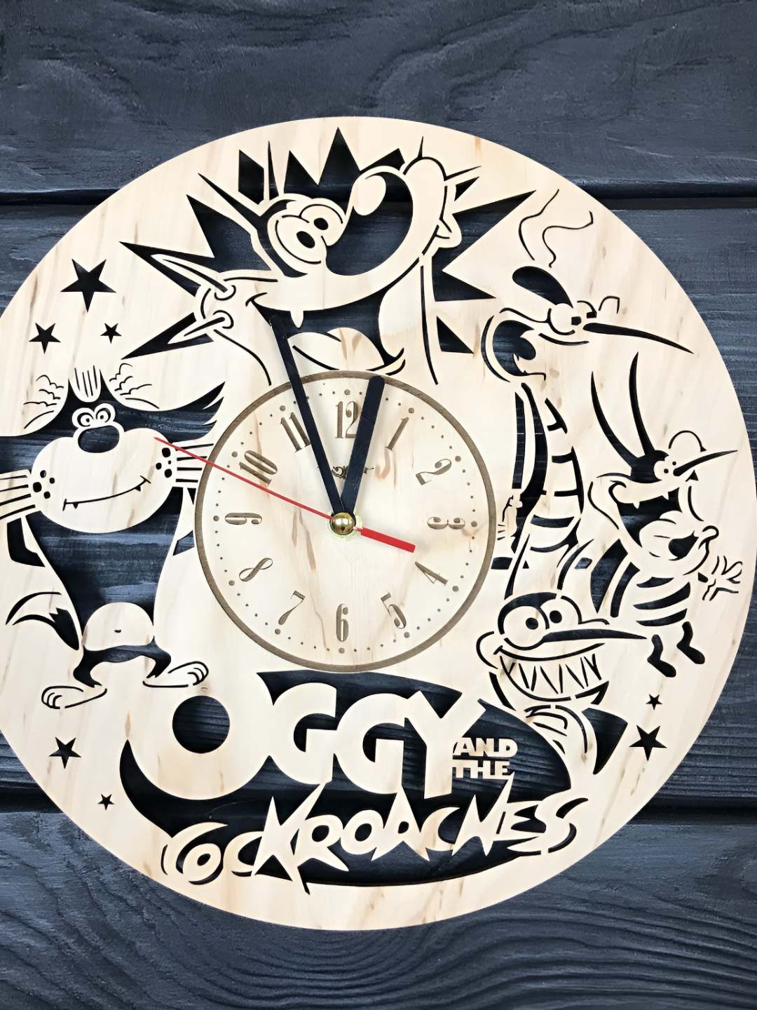 QEZNEF Beige & Black Oggy Textured Analogue Contemporary Round Shaped Wooden Wall Clock
QEZNEF Beige & Black Oggy Textured Analogue Contemporary Round Shaped Wooden Wall Clock